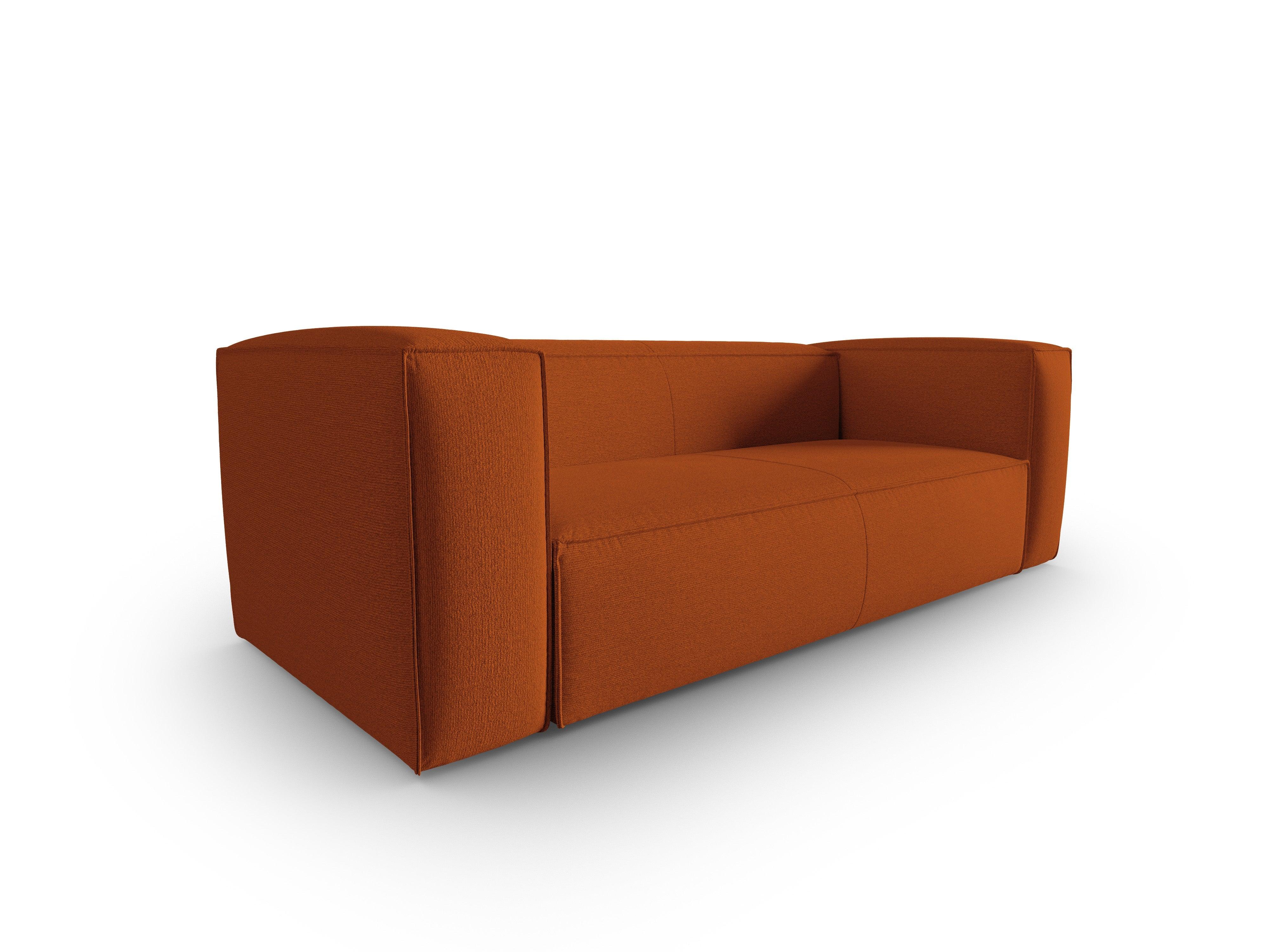 3-seater sofa MACKAY terracotta boucle