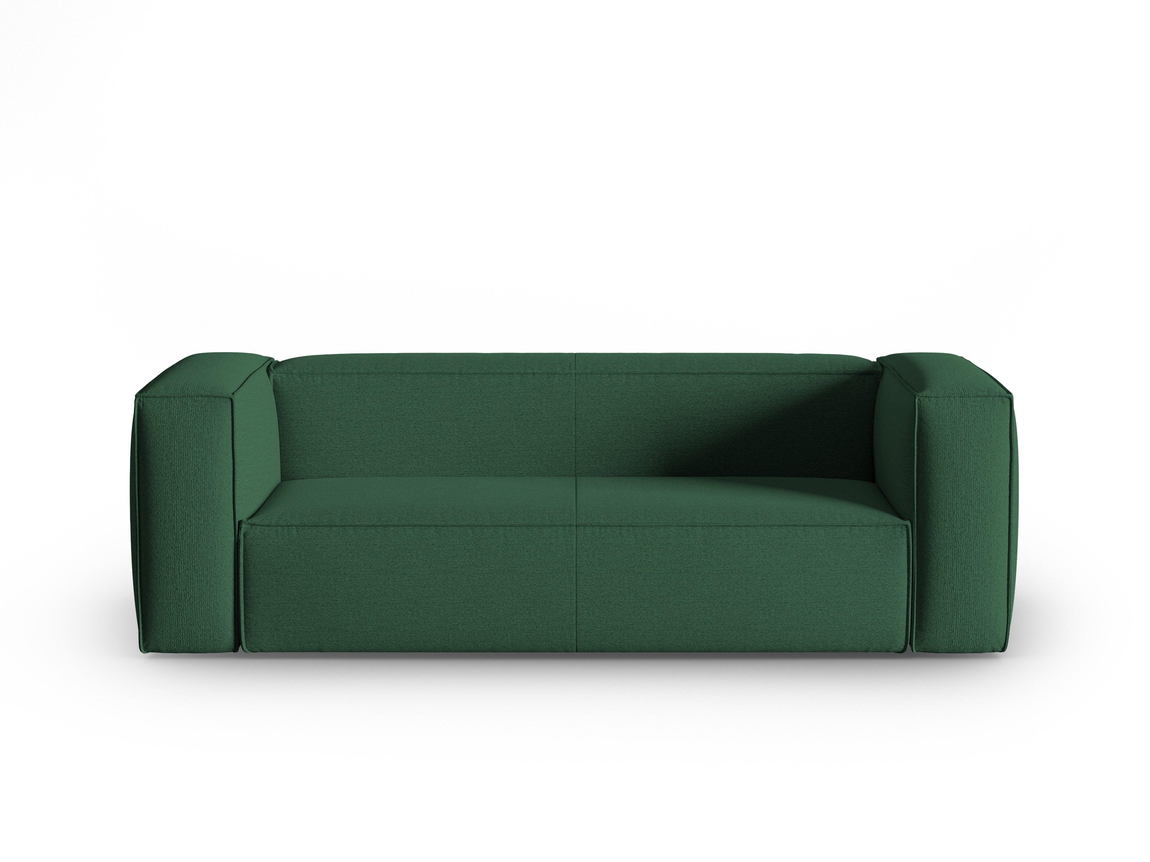 3-seater sofa MACKAY green boucle