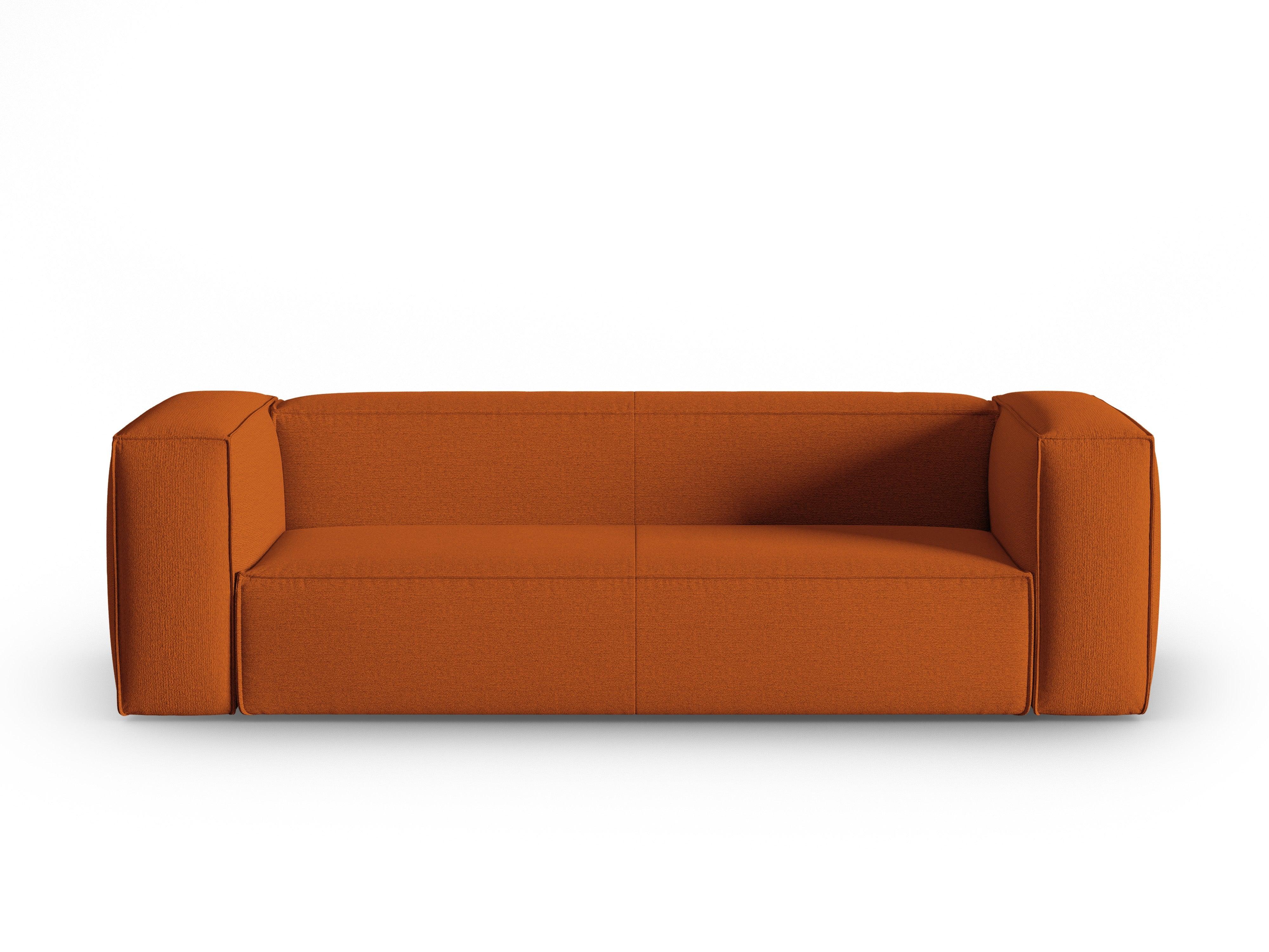 4-seater sofa MACKAY terracotta boucle