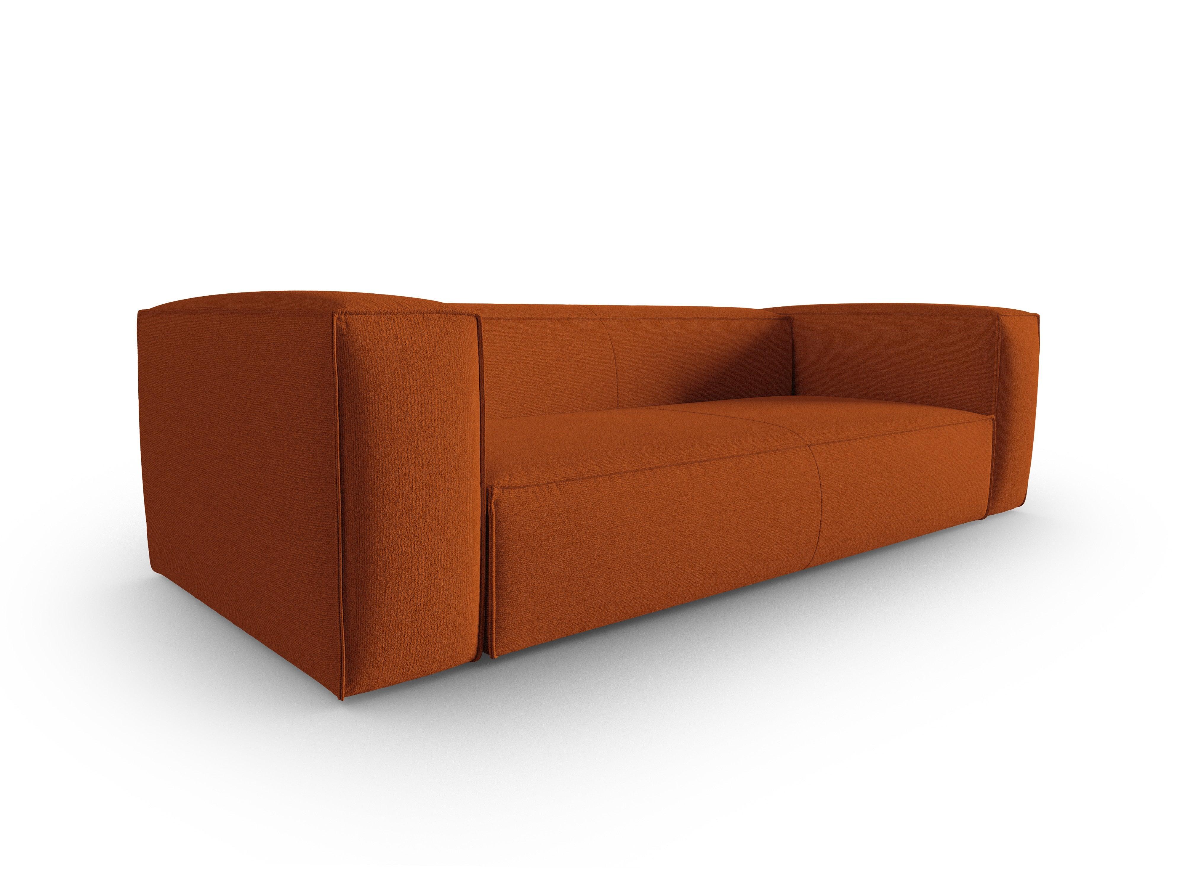 4-seater sofa MACKAY terracotta boucle