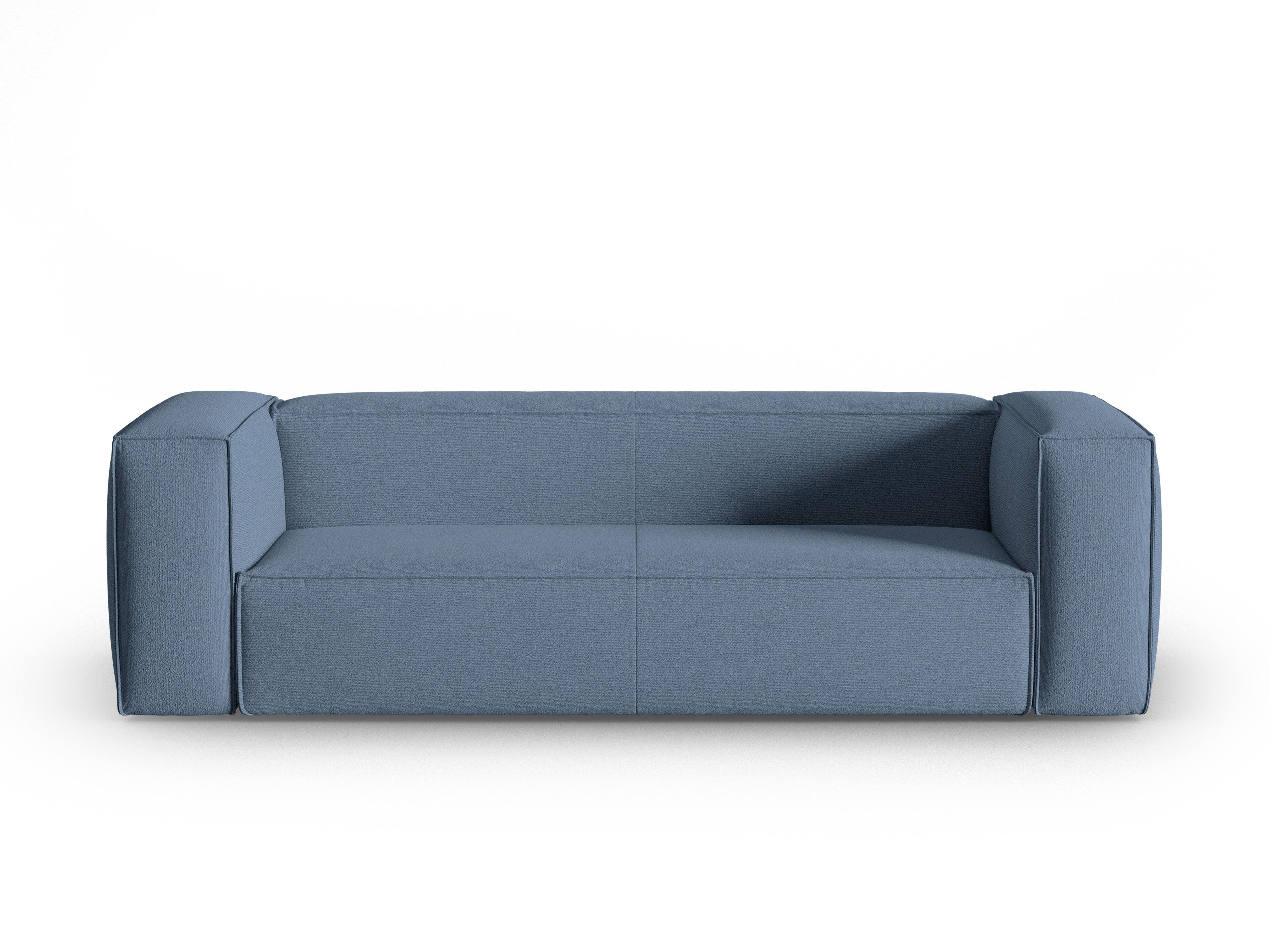 4-seater sofa MACKAY blue boucle