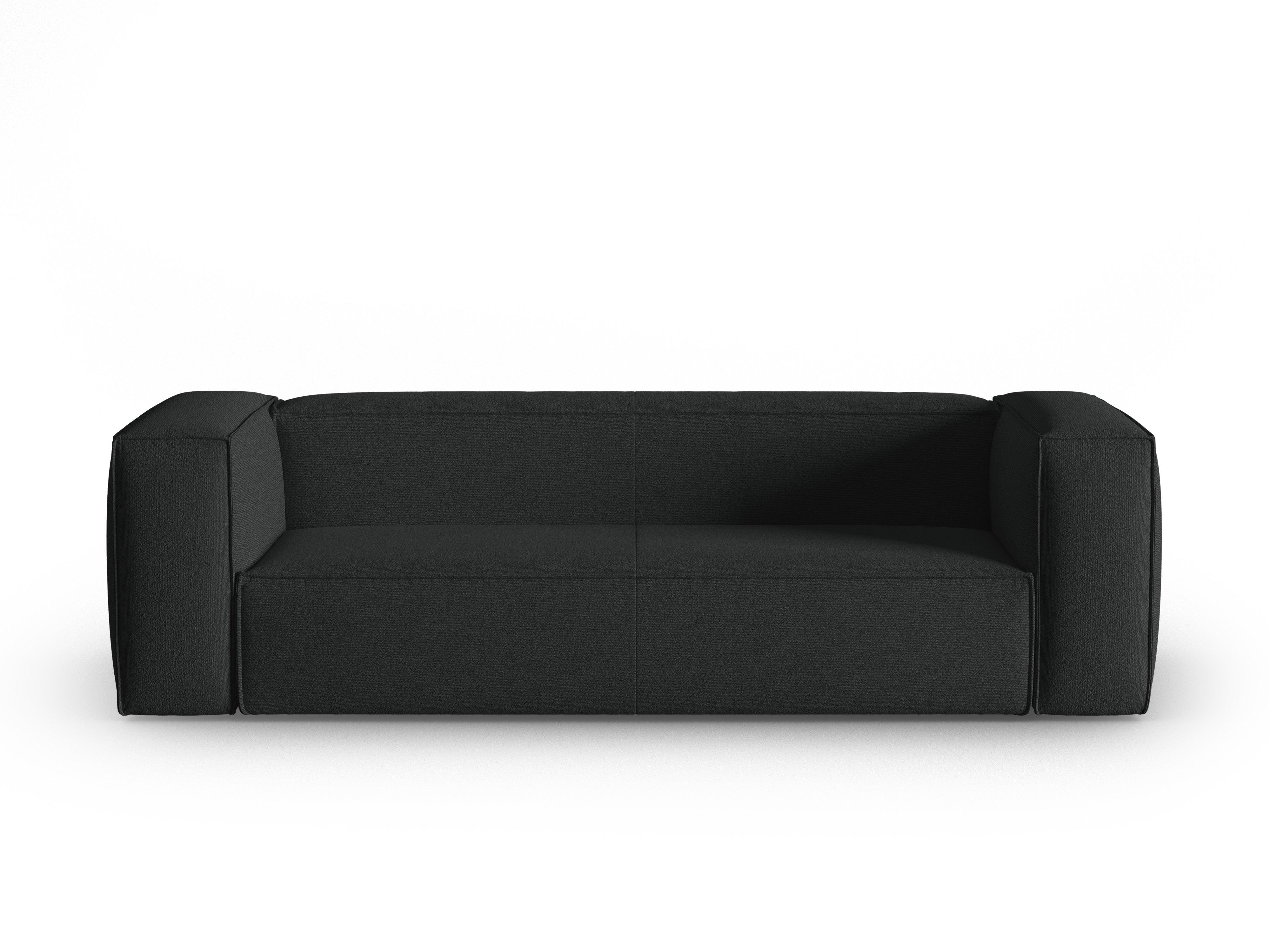 4-seater sofa MACKAY anthracite boucle