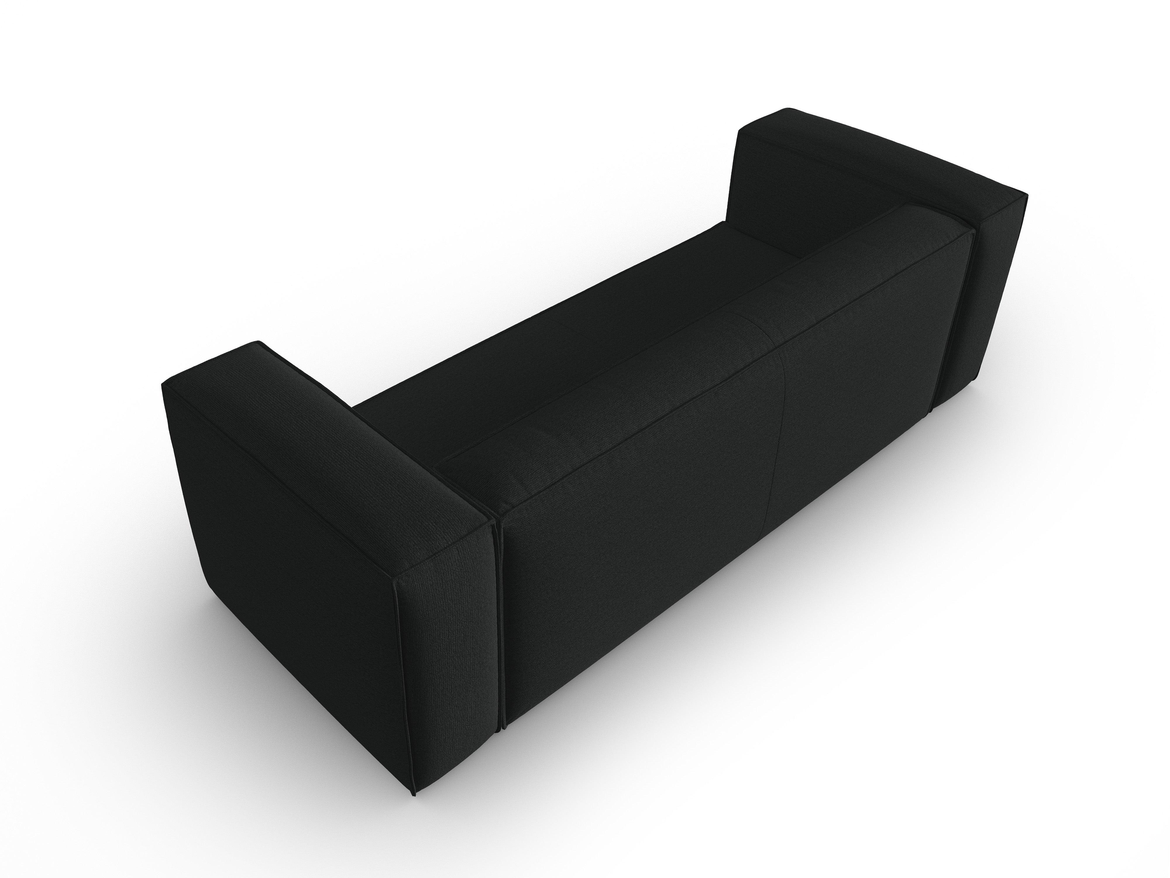 4-seater sofa MACKAY anthracite boucle