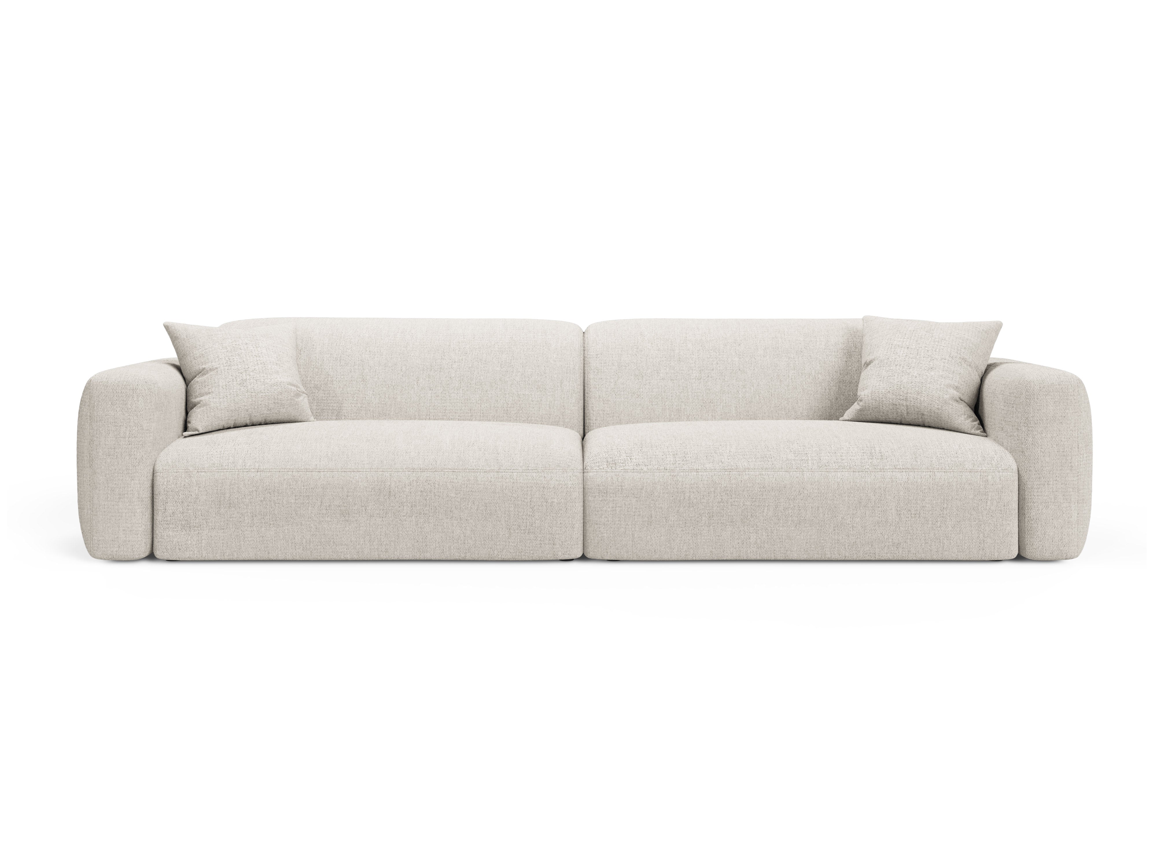 Sofa 4-Sitzer STRINO creme Chenille