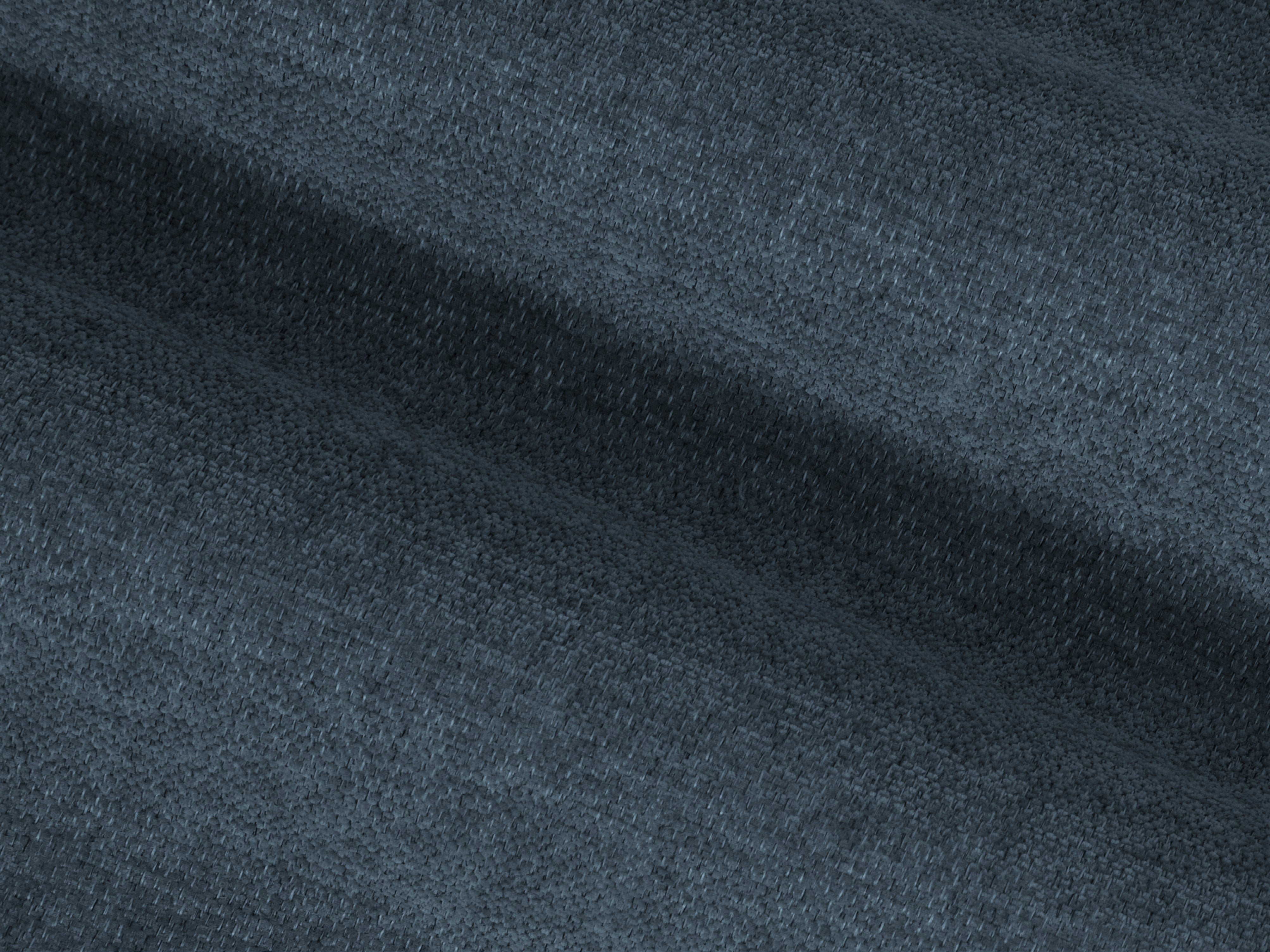 Sofa für 4 Personen STRINO blaues Chenille