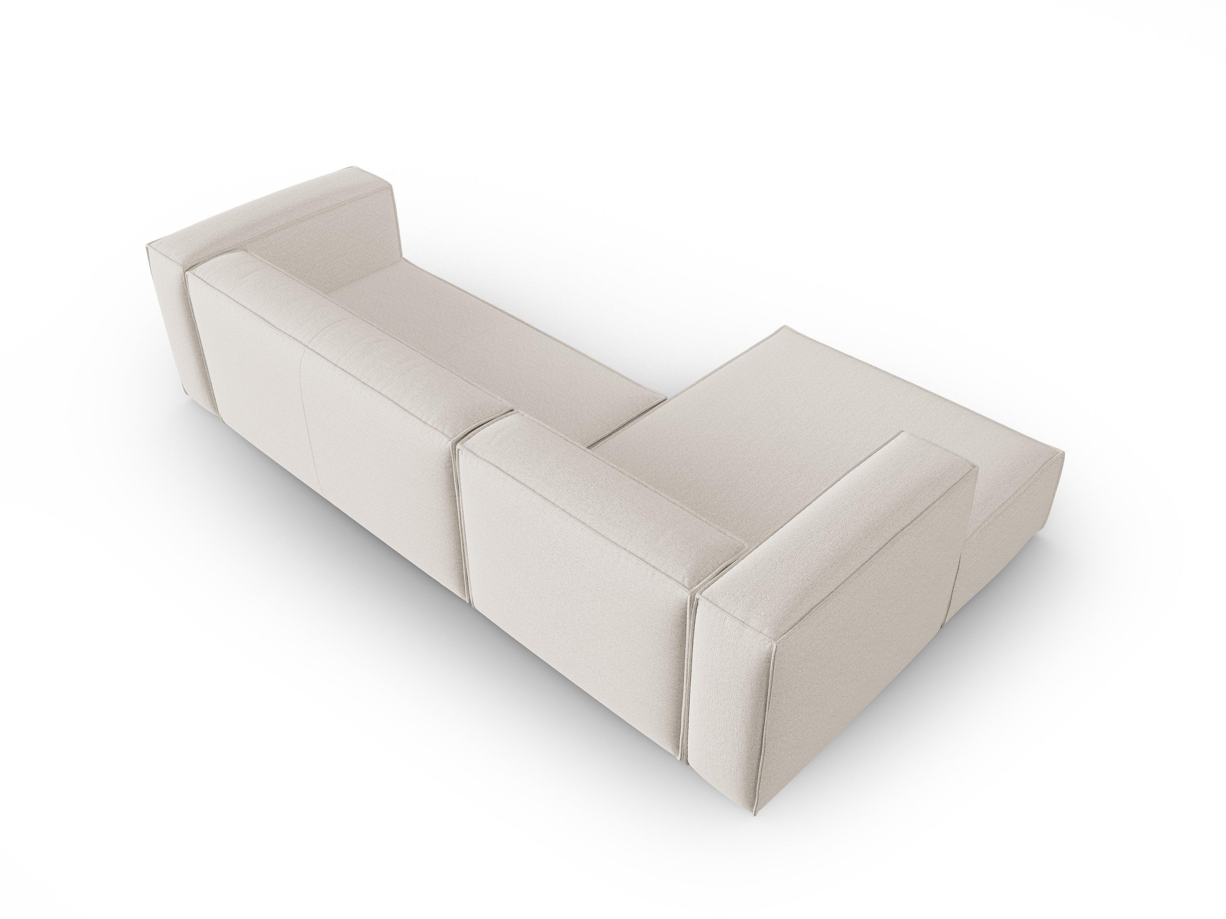 Corner 4-seater left MACKAY ivory boucle