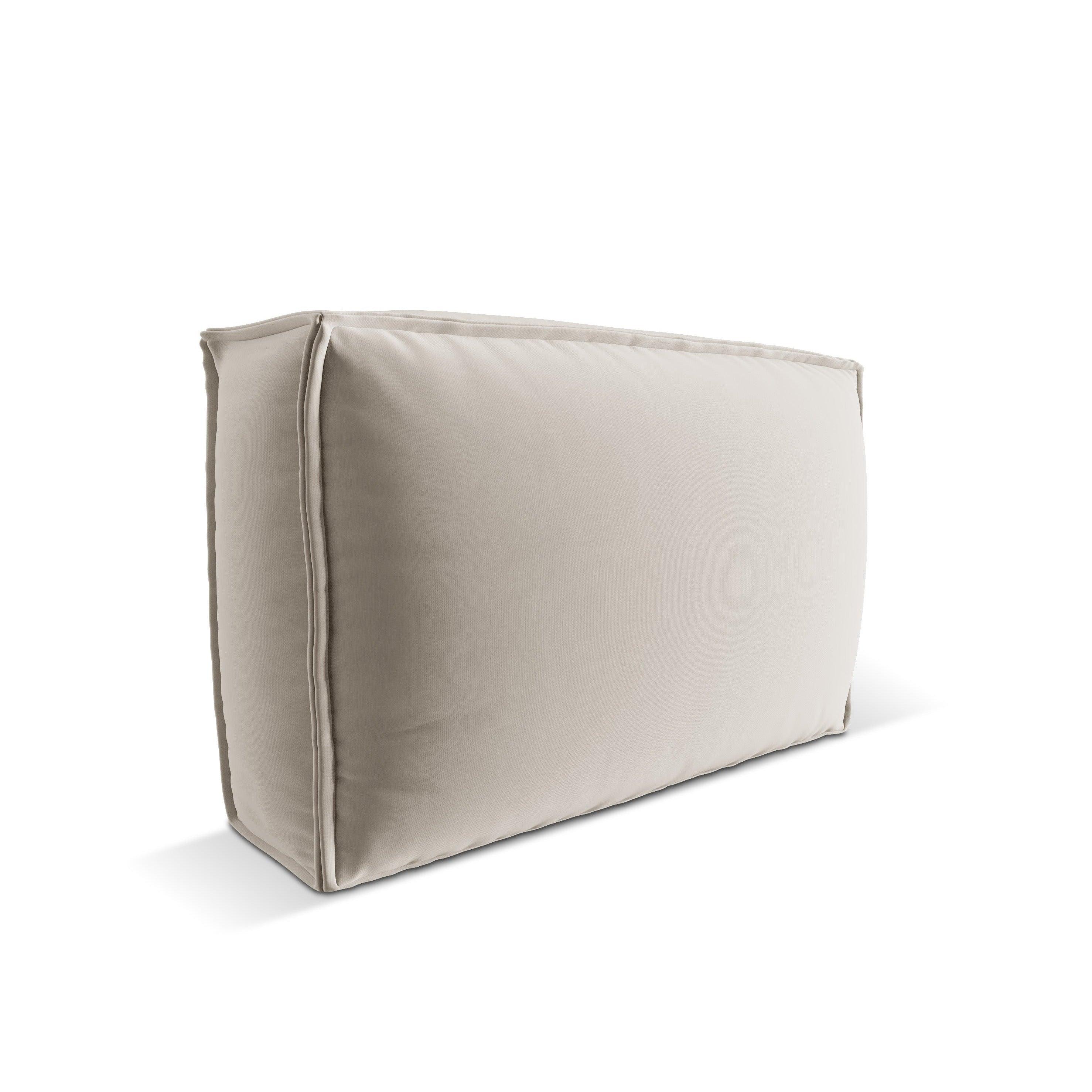 MACKAY velvet pillow light beige