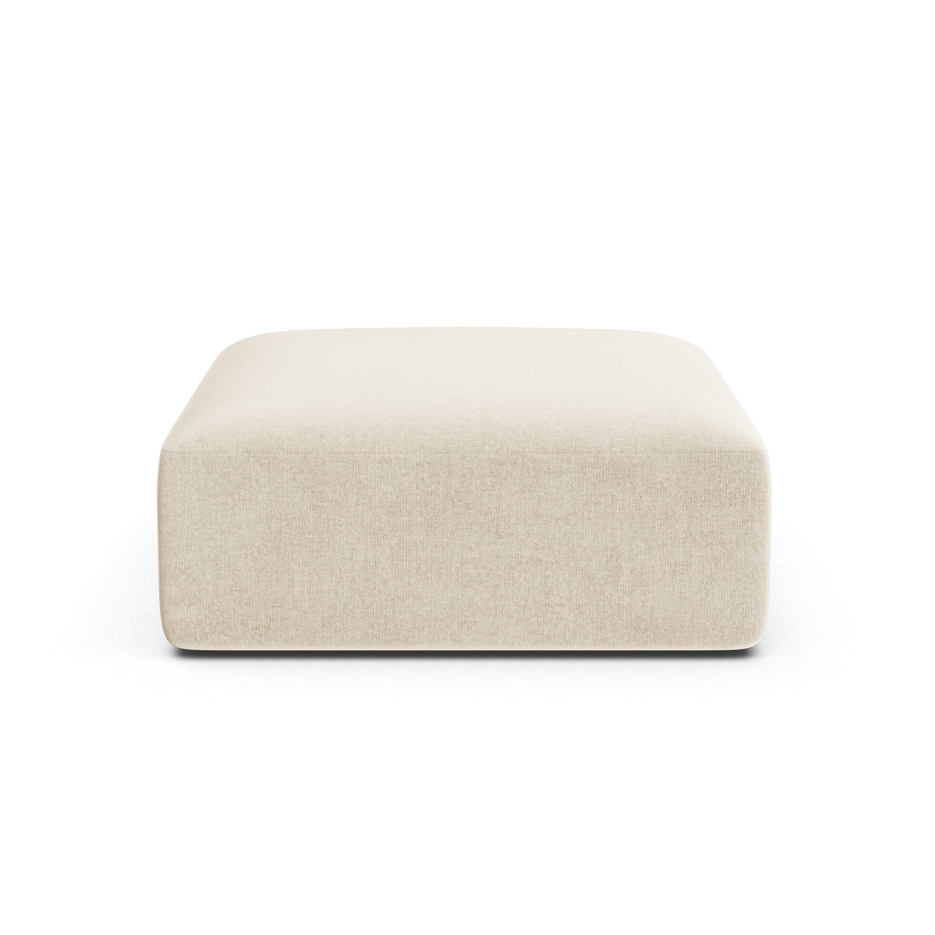 Velvet Pouf CAMPI Light Beige