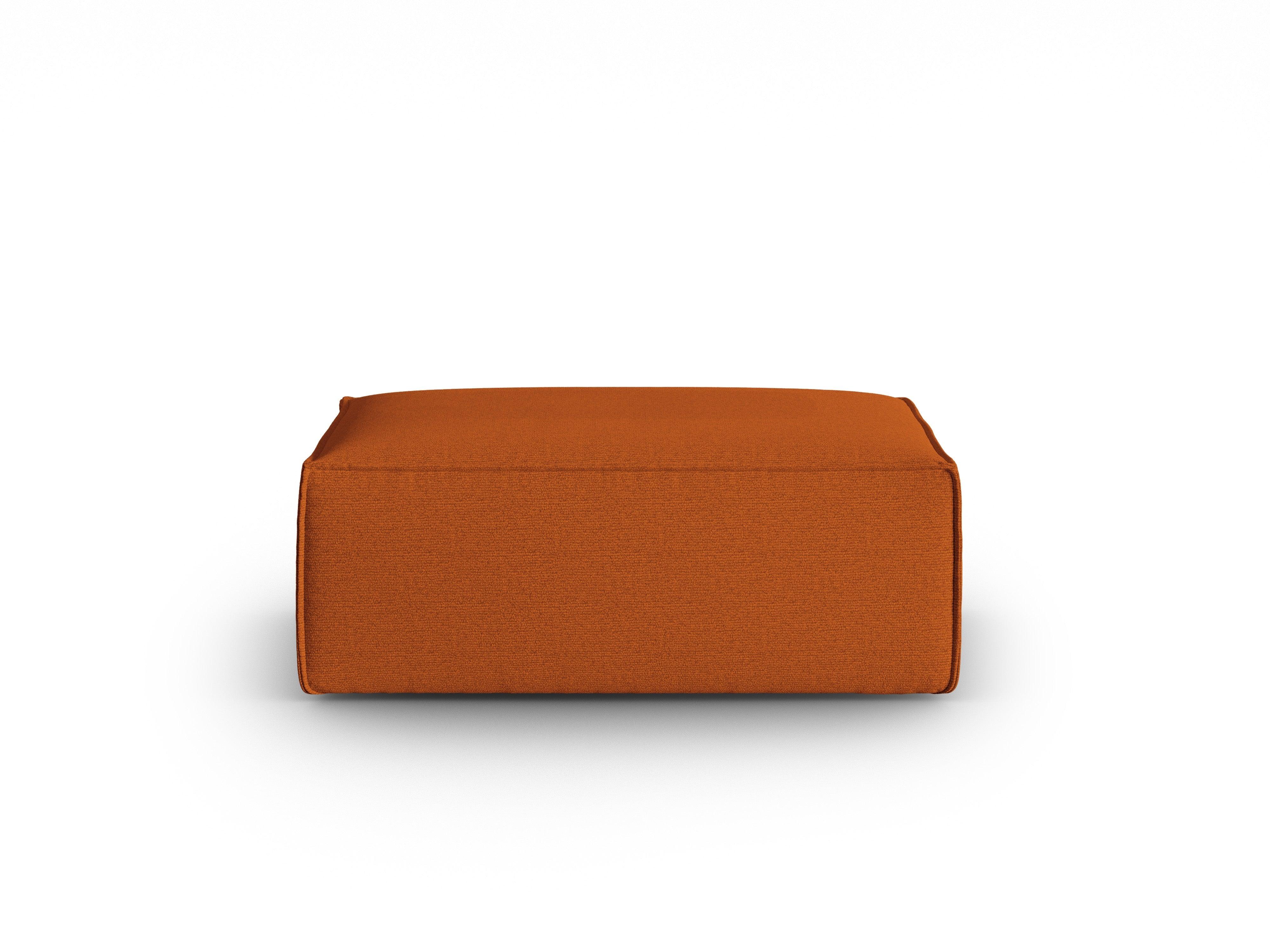 MACKAY pouffe terracotta boucle