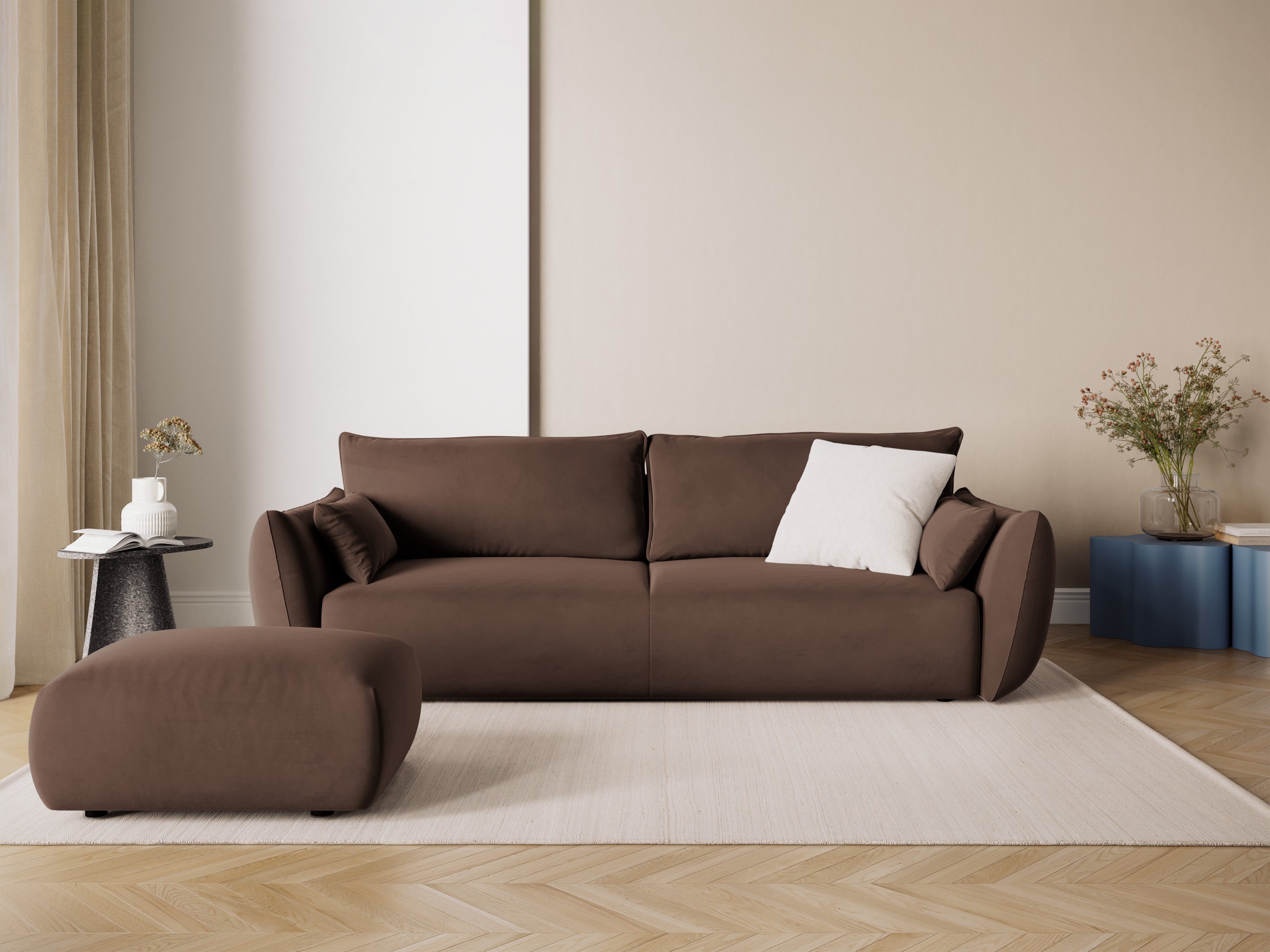MATERA Samtpouf Schokolade