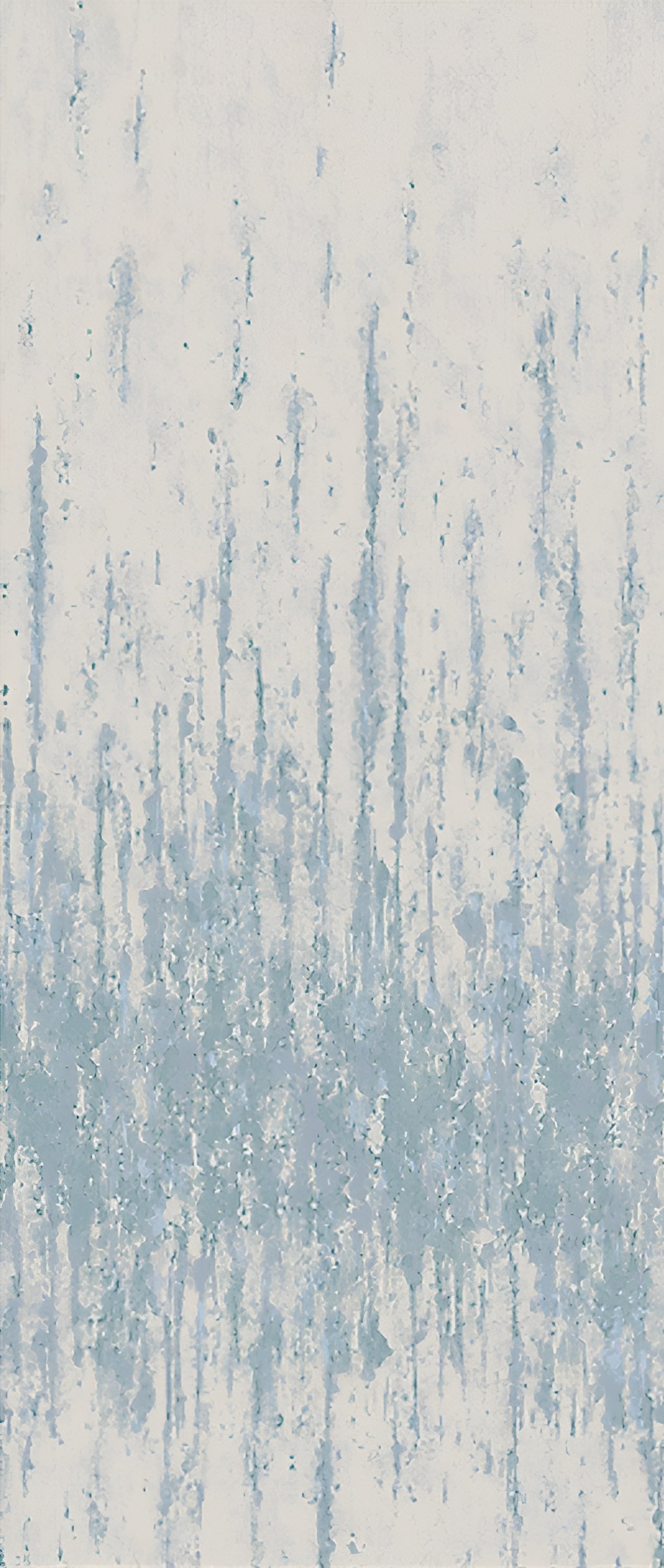 Textile mural imitating an aged wall ORCIA - PIERRE BLEUE blue with beige