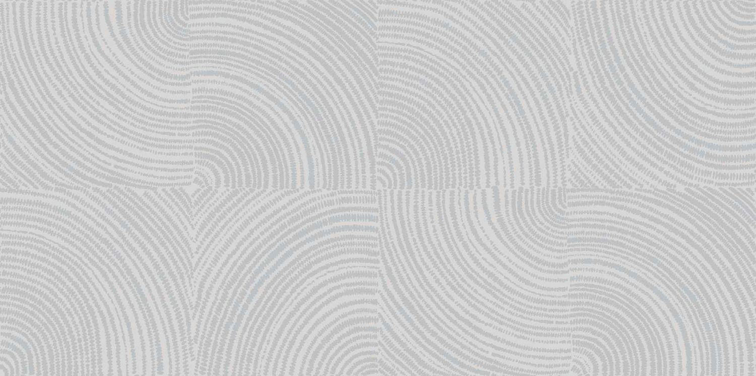 Textile wallpaper with geometric pattern ALENTOURS - PEARL GRAY pearlescent with gray