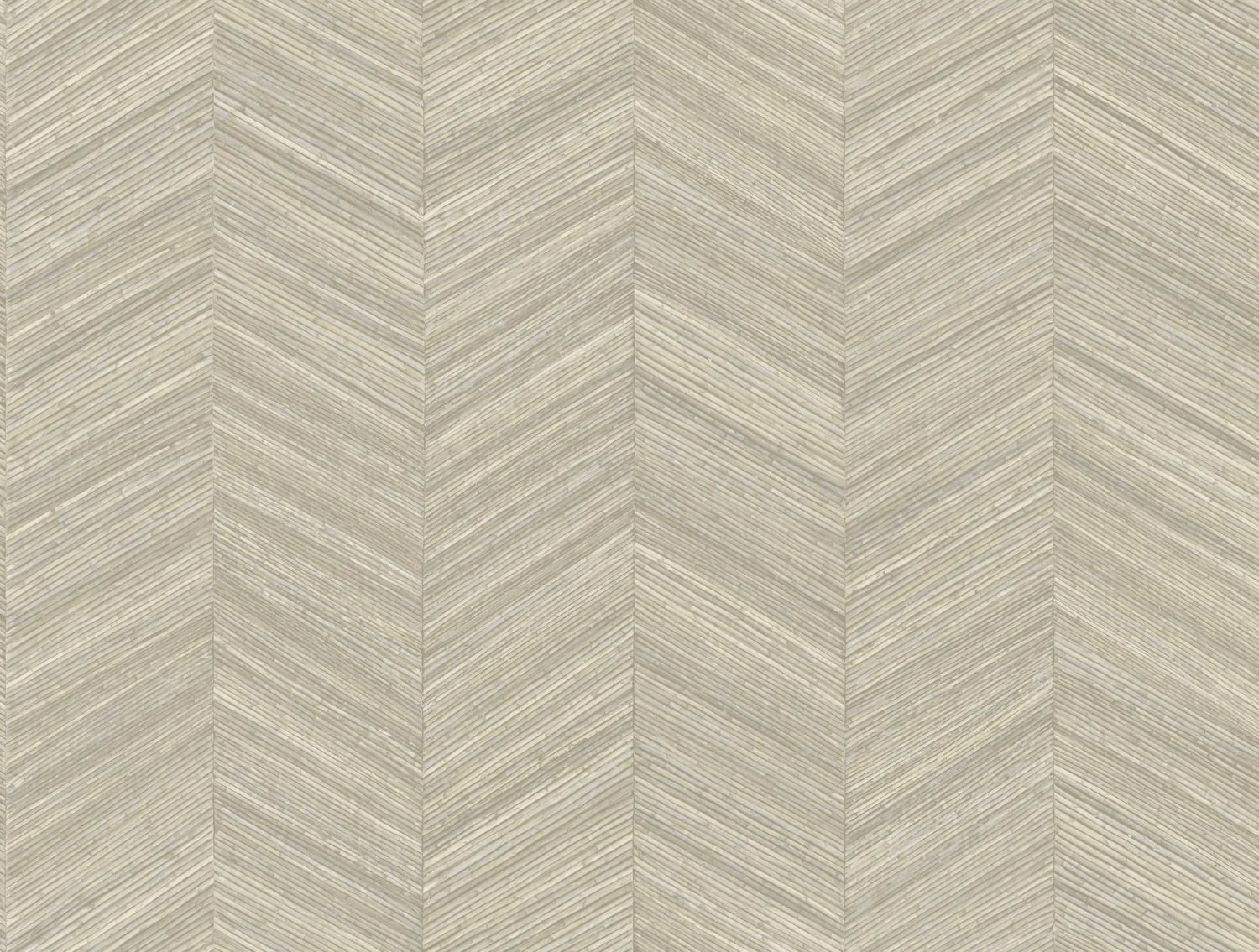 Herringbone Pattern Wallpaper OCOTEA - PEARL Pearl Beige