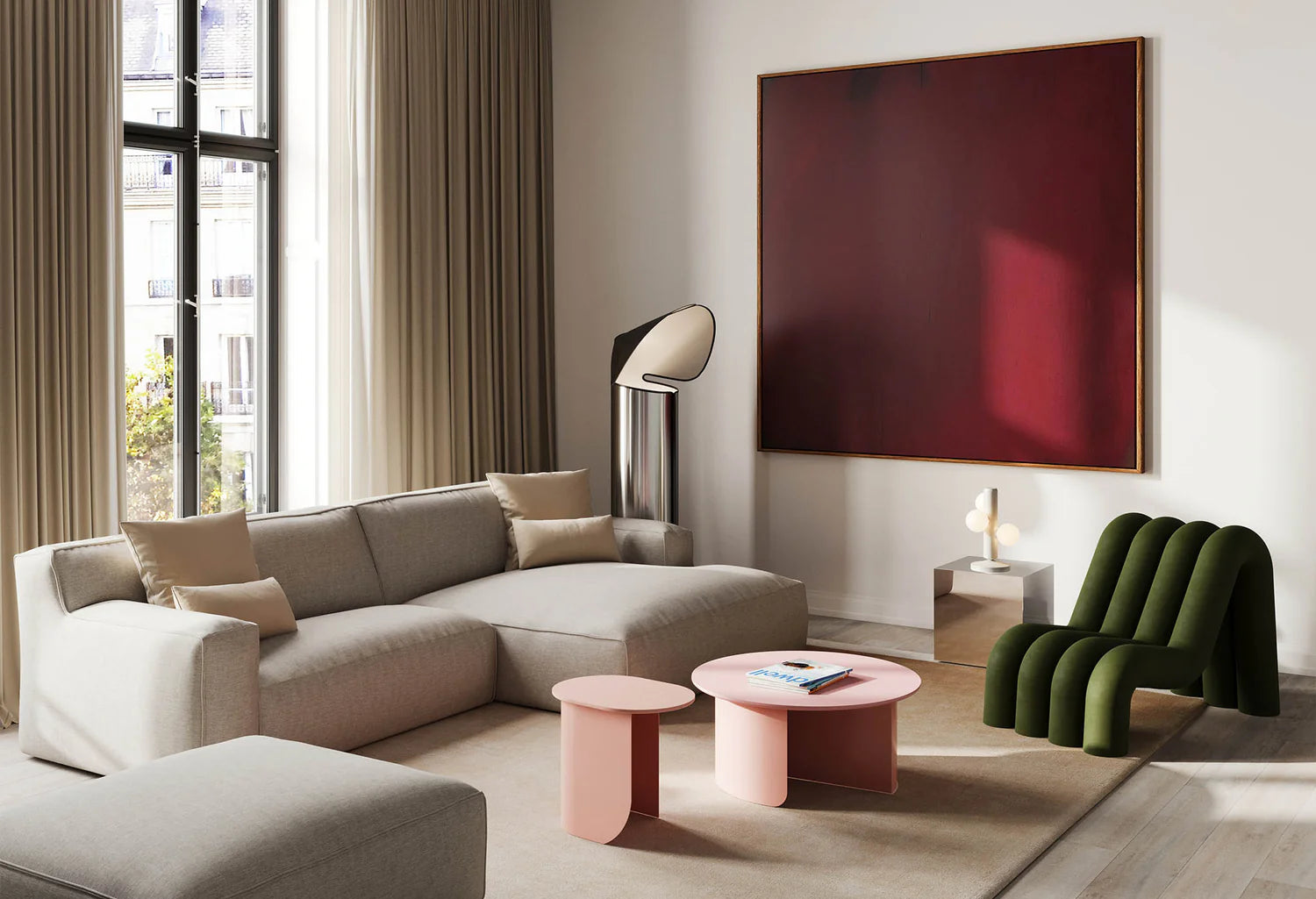 KAKTEE Beige Table Lamp