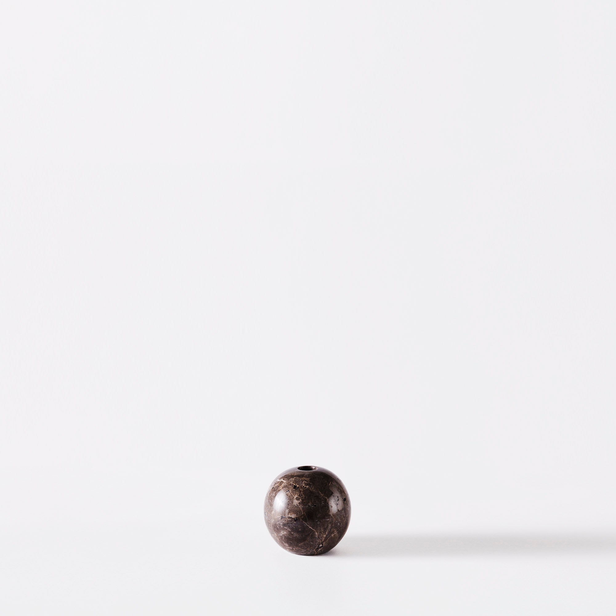 Kerzenhalter SPHERE brauner Marmor