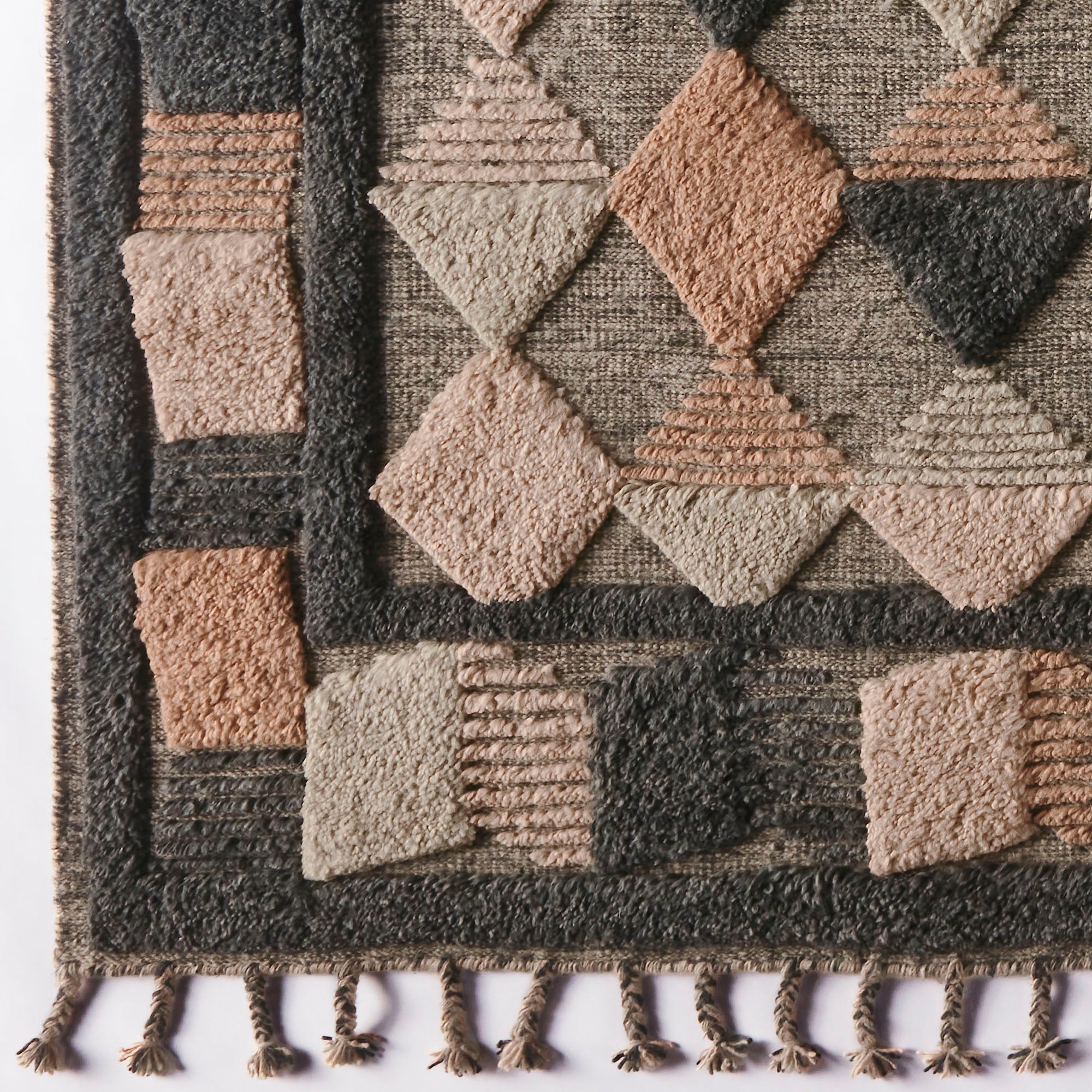 Teppich LISBOA beige mit grünem