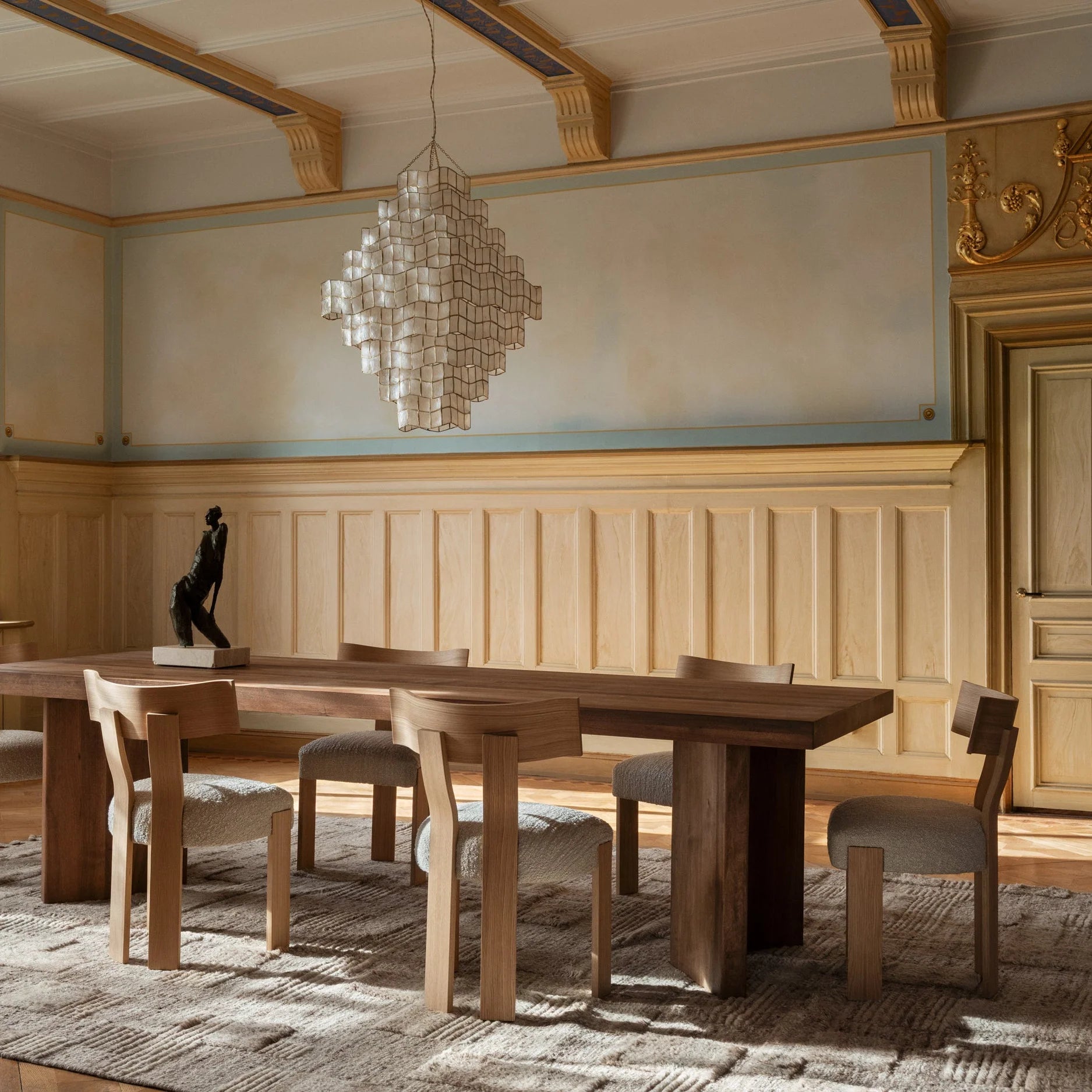 Lampa wisząca CORNELIA muszle Capiz