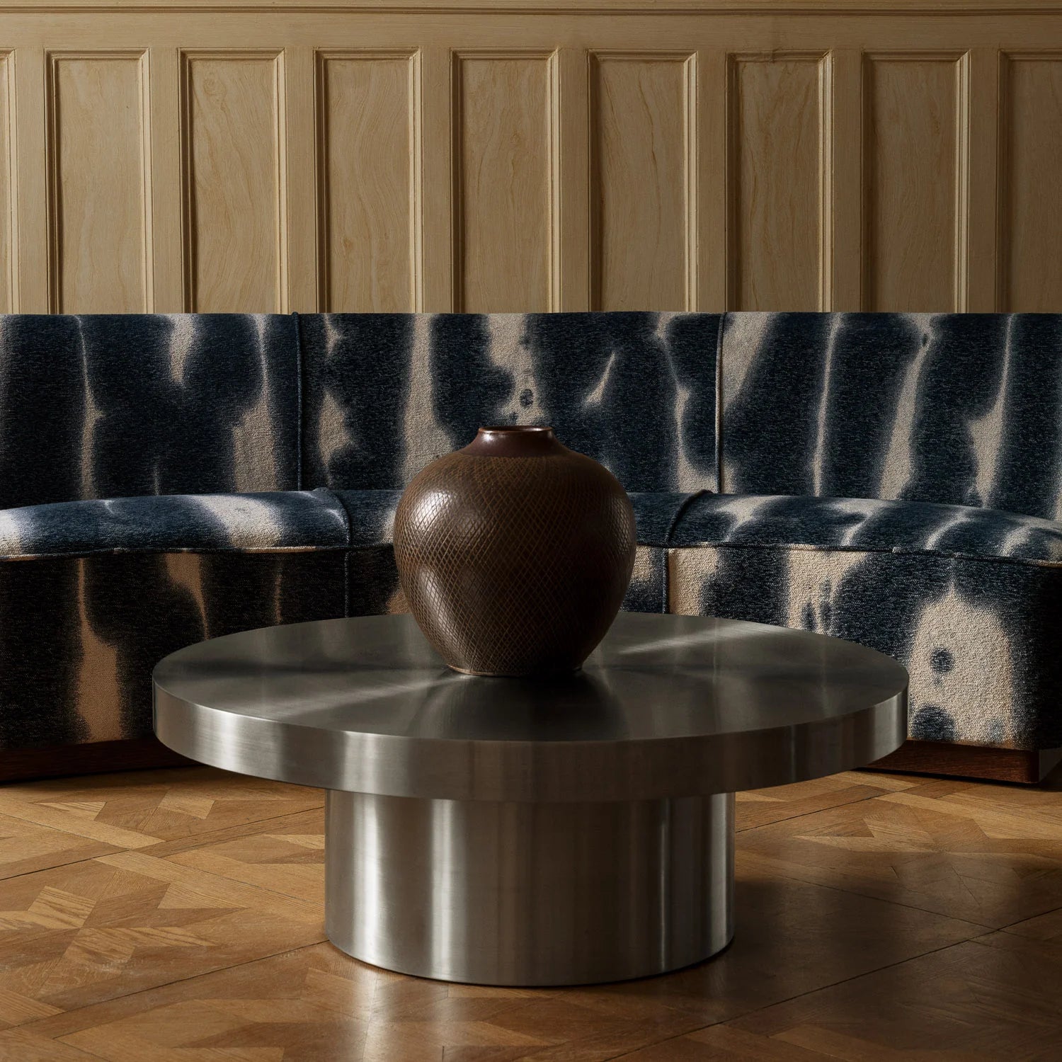 Sofa PARIS niebieski szenil