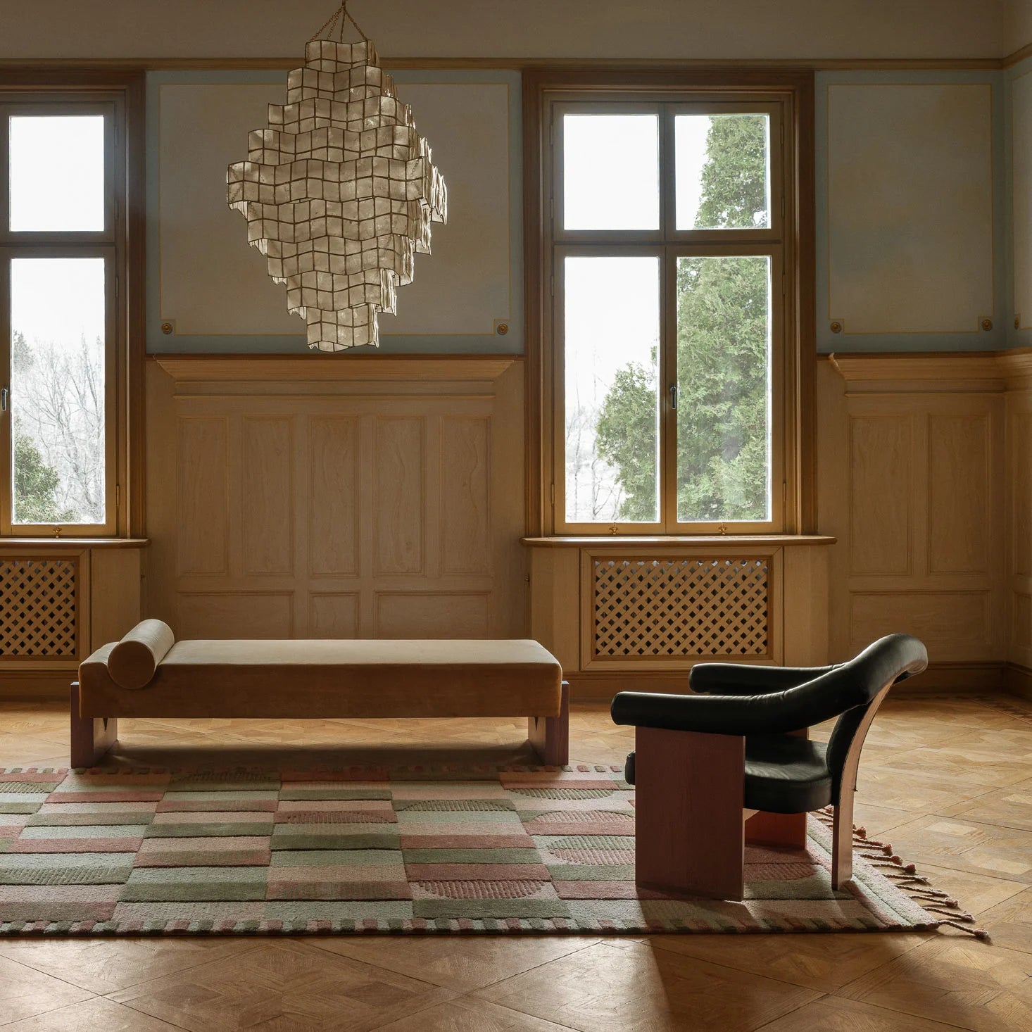 Lampa wisząca CORNELIA muszle Capiz