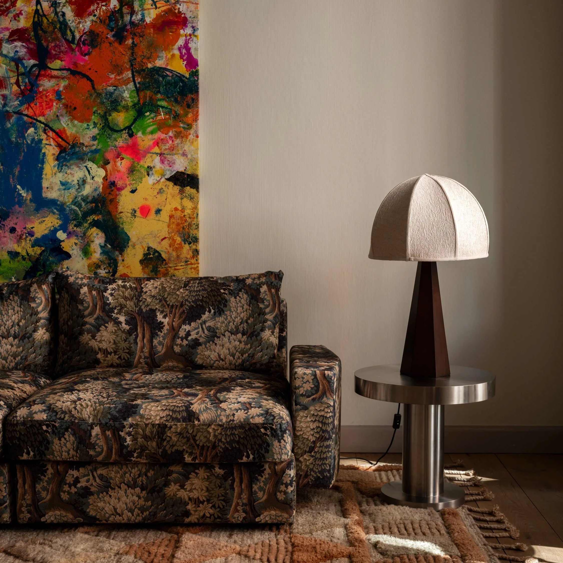Lampa stołowa HEXAGON fornir jesionowy