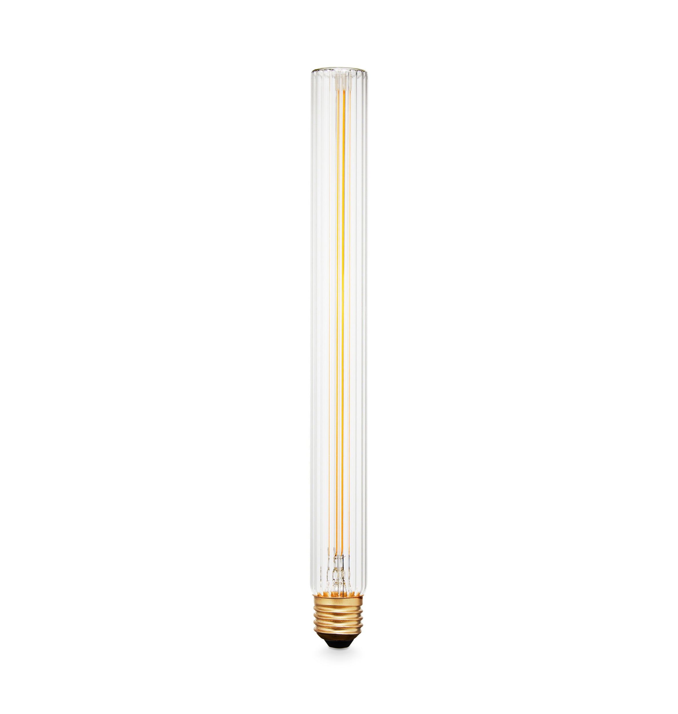 Plissee-Röhrenlampe mit Rillen