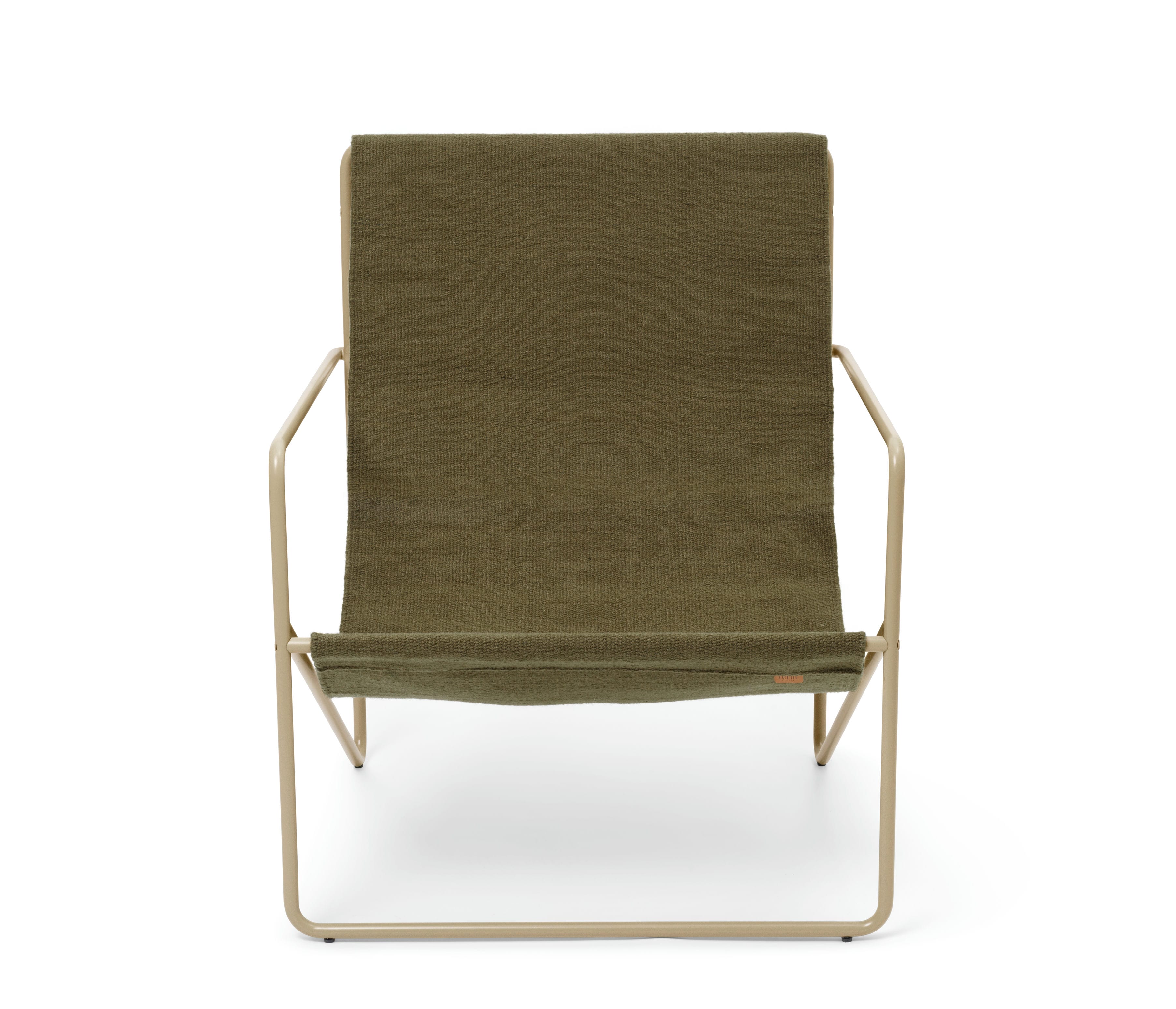 Wüste Olive Garden Sessel mit einer beige Basis