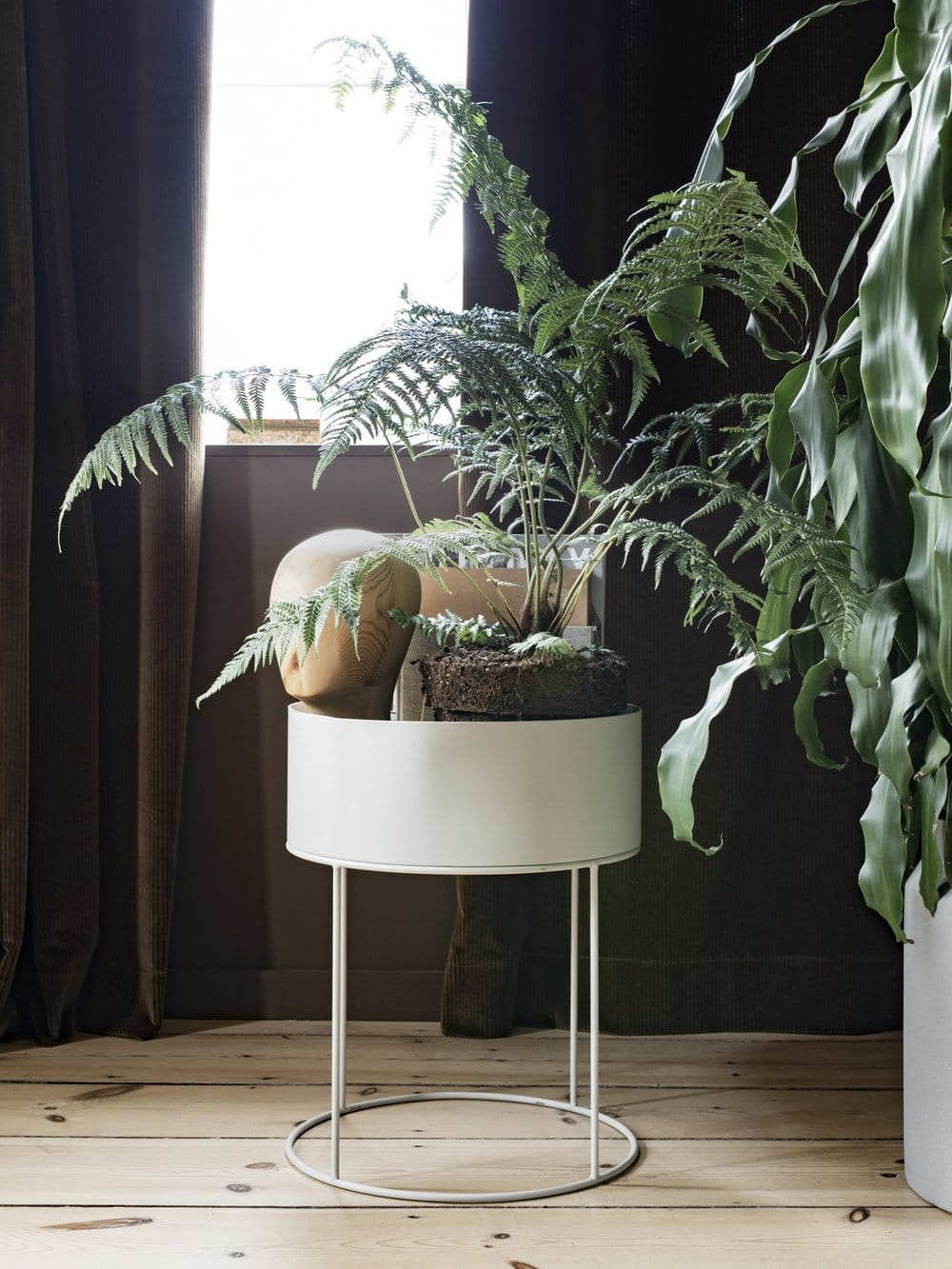 Round planter PLANT BOX ROUND light gray