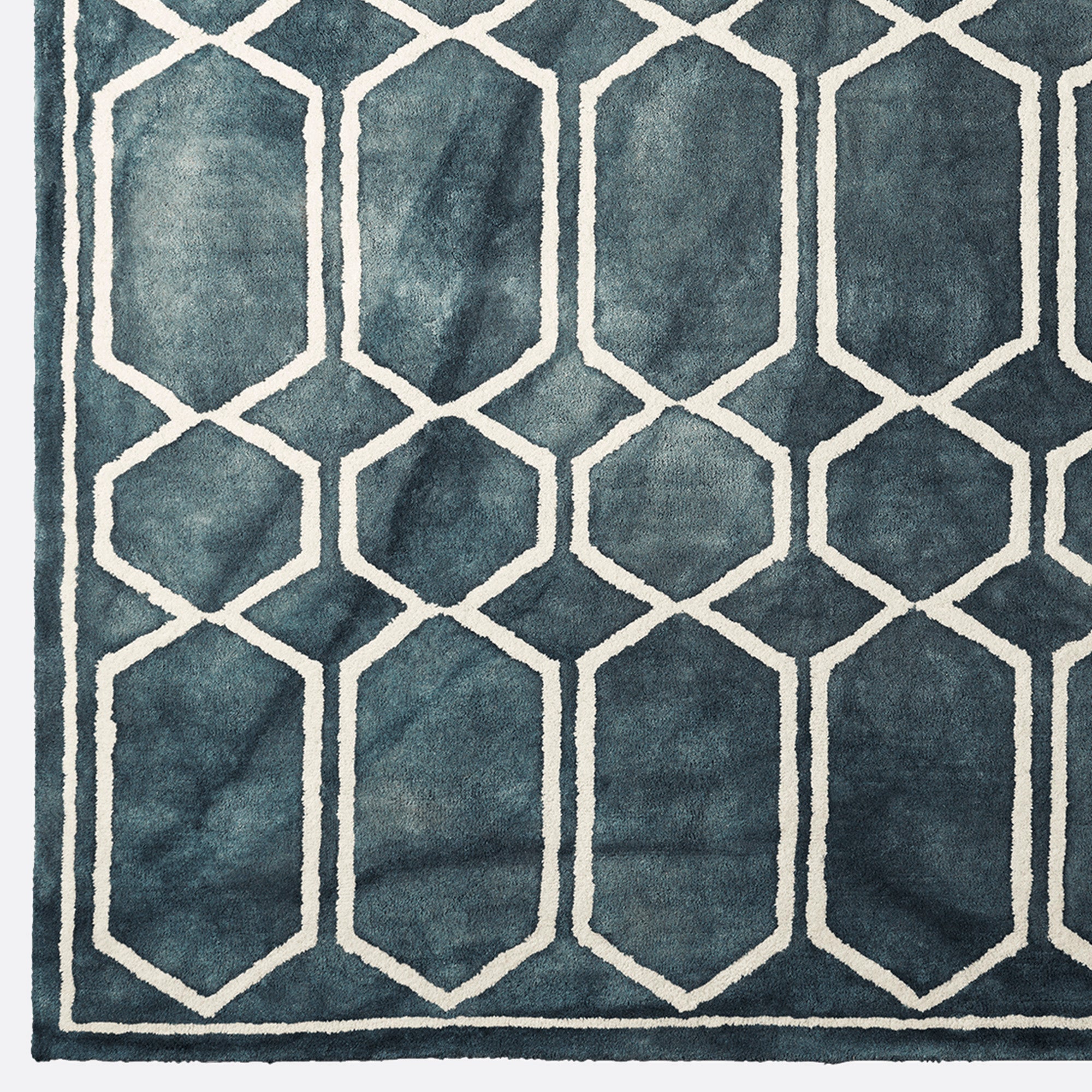 Teppich TIE DYE meeresblau