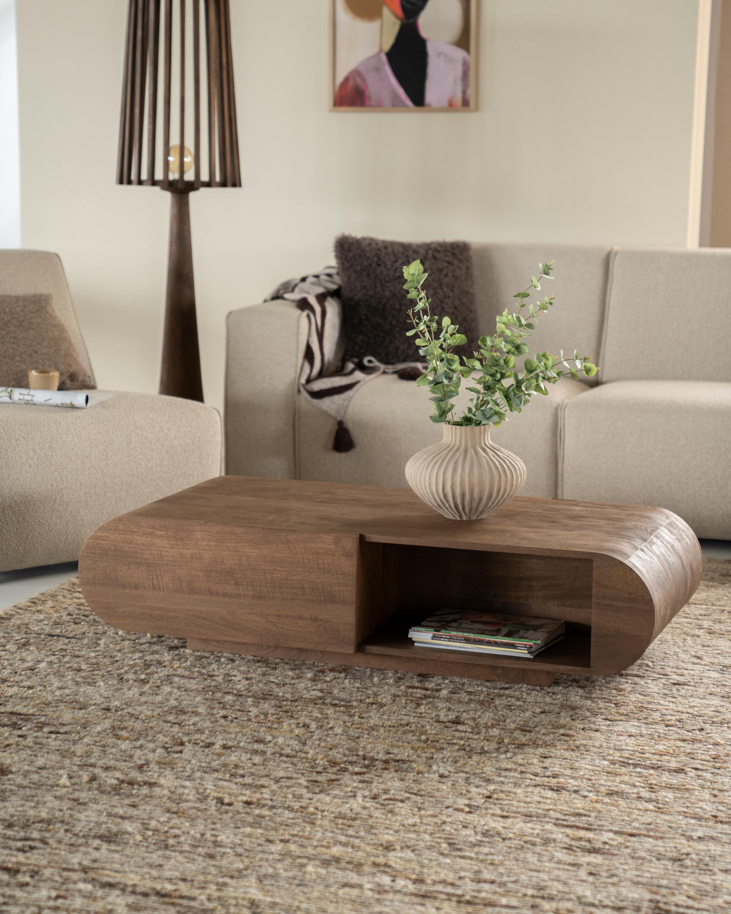 KING mango wood coffee table