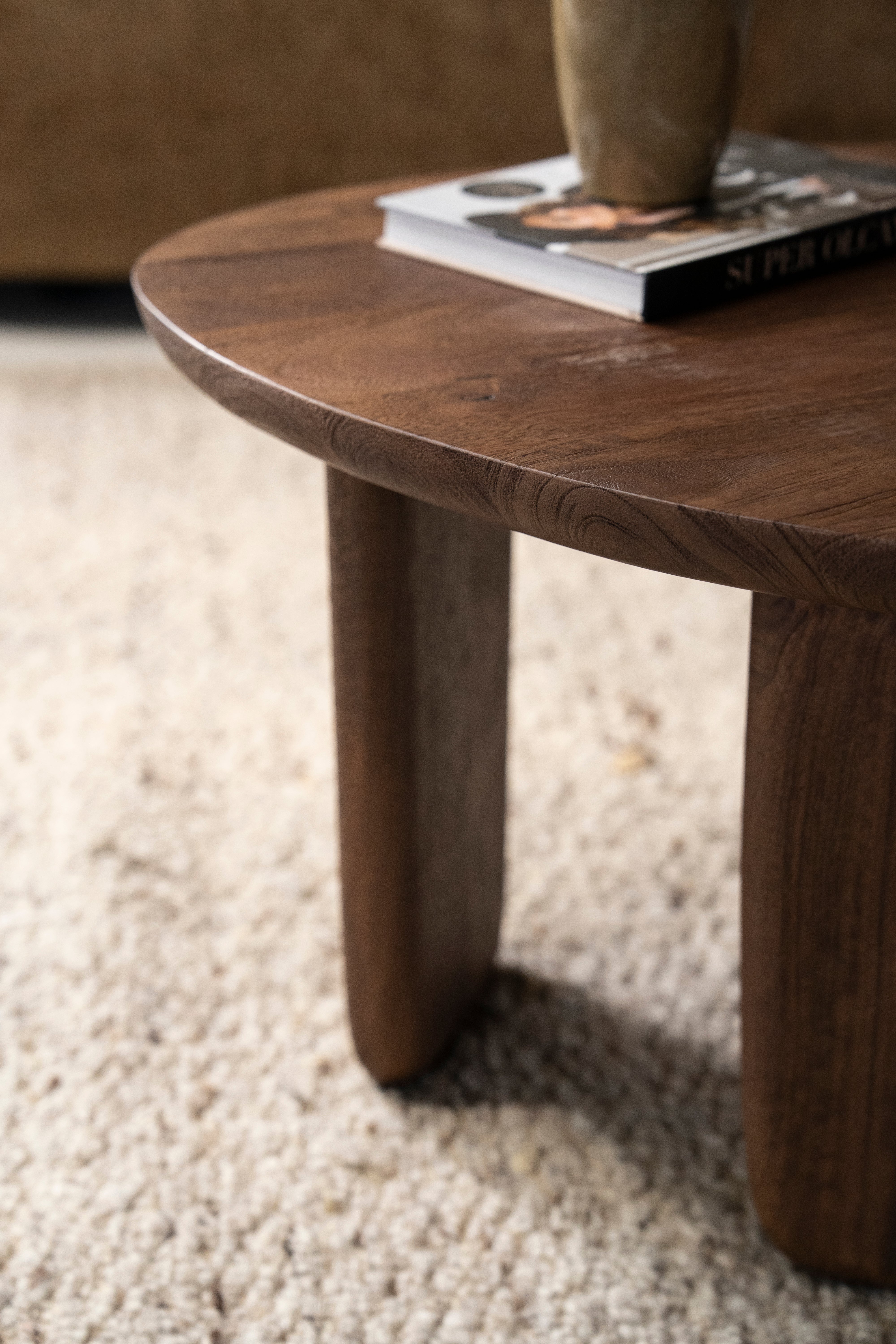 MAUD side table dark mango wood
