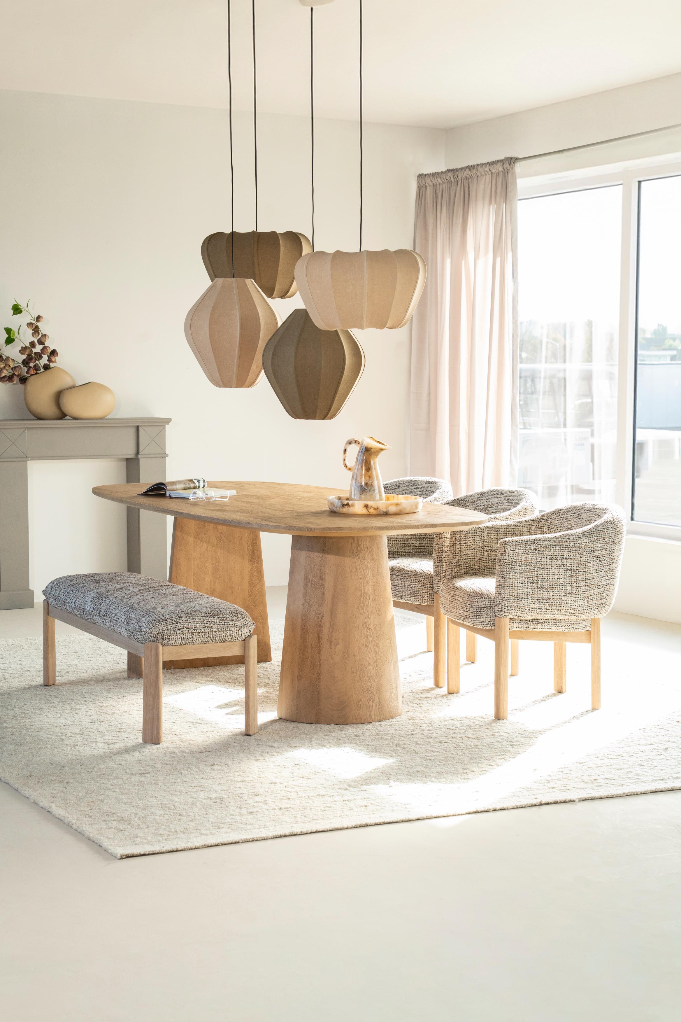 Oval Table LUNE Mango Wood