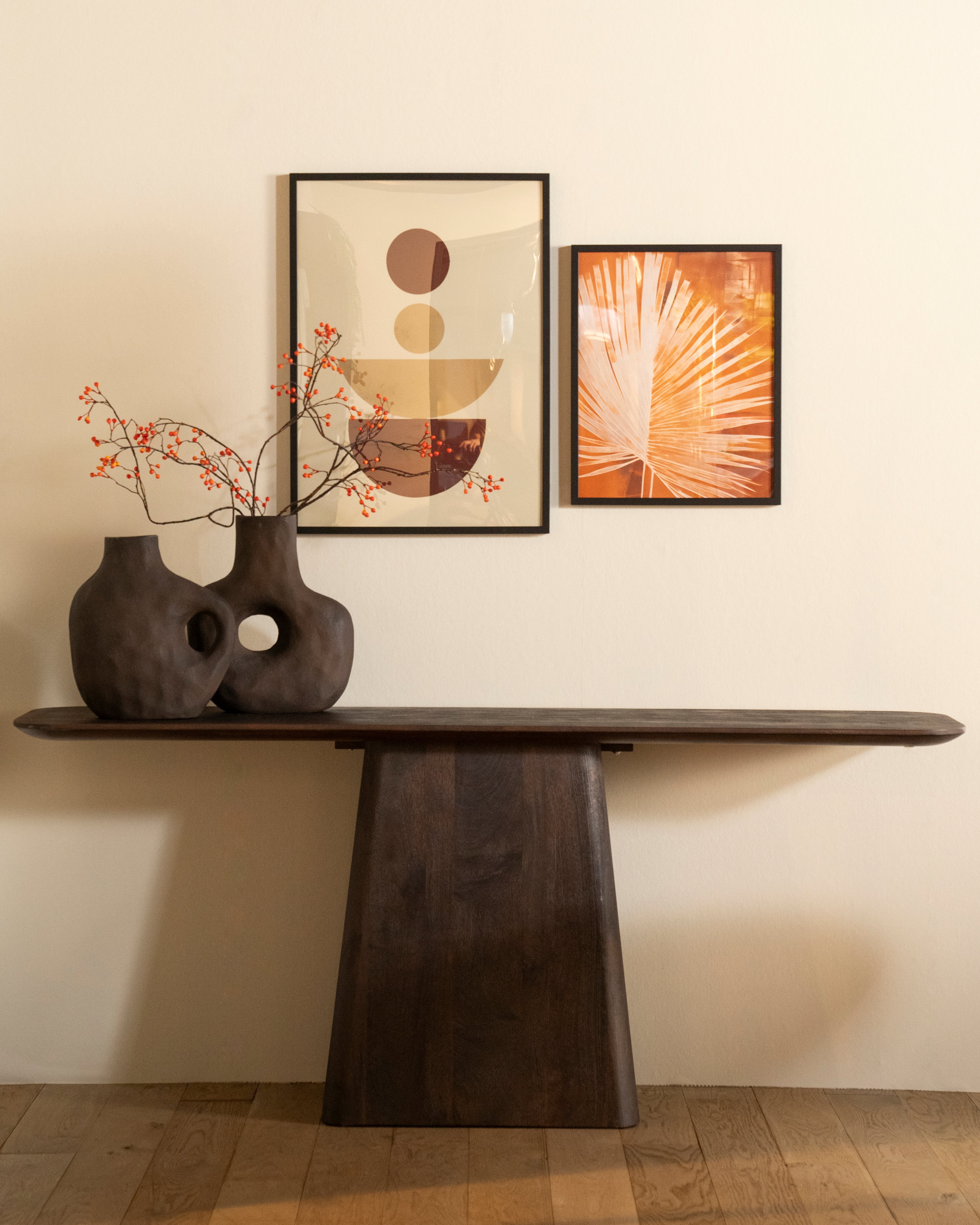 Konsole ARON aus Mangoholz