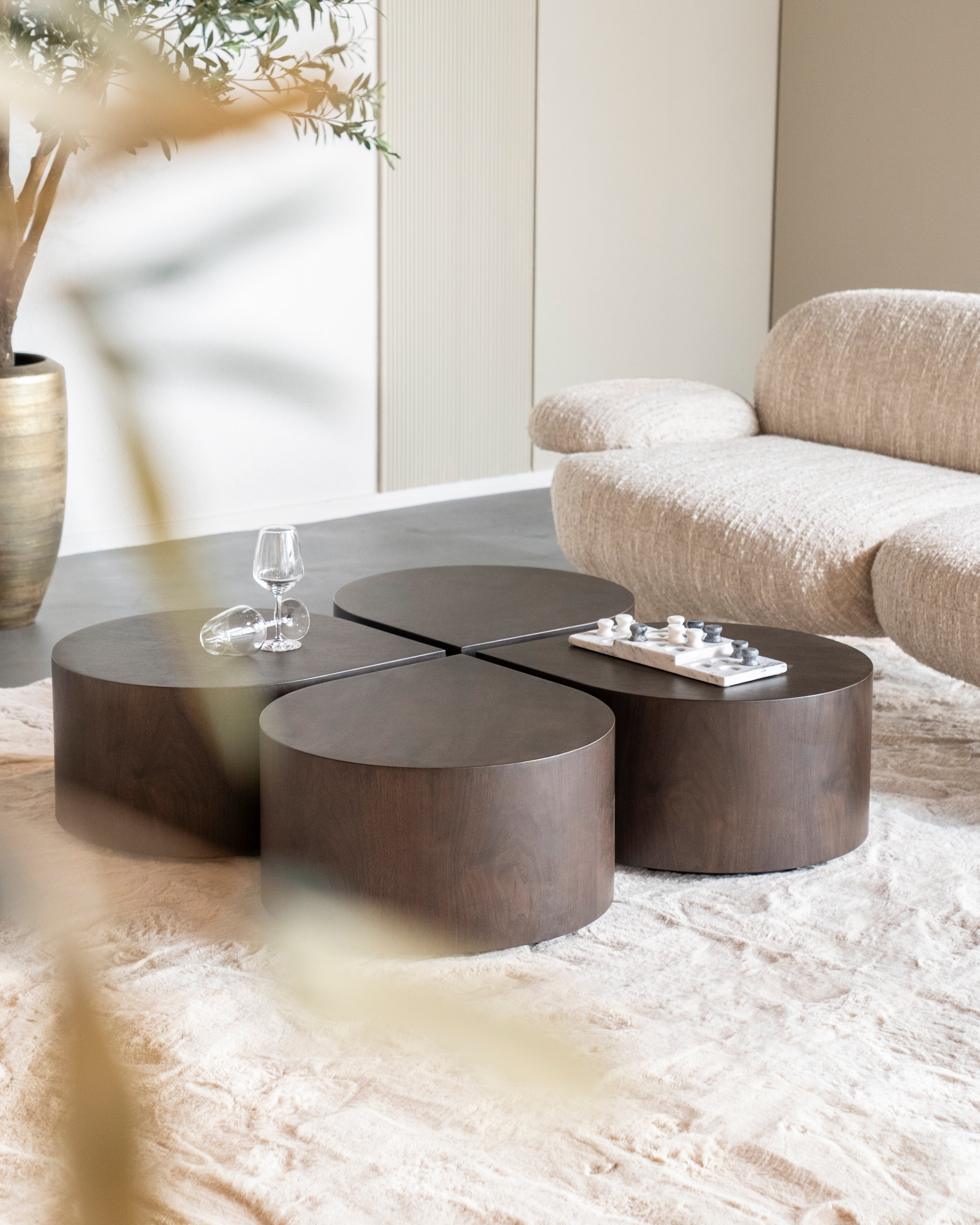 JULES Dark Walnut Veneer Coffee Table