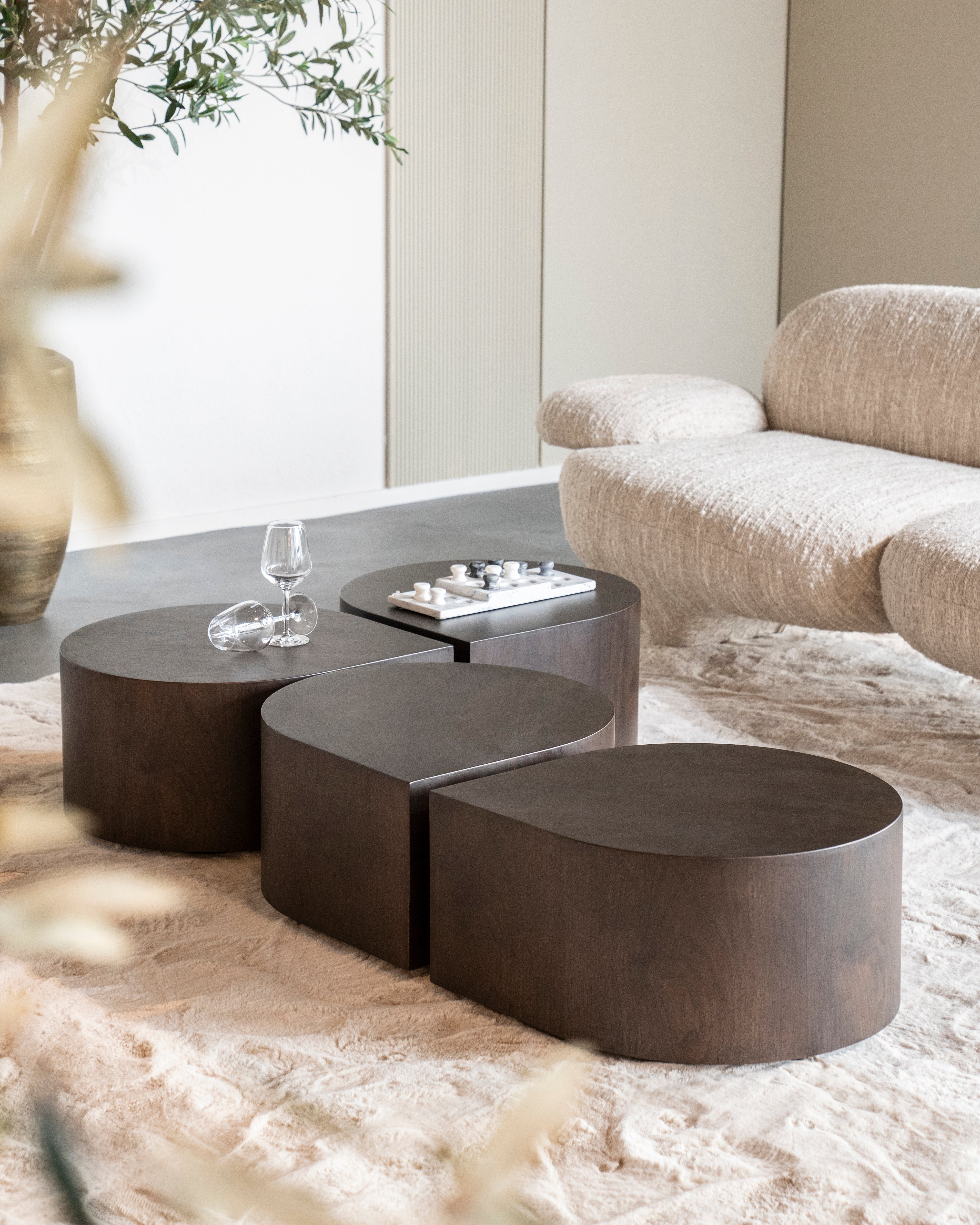 JULES Dark Walnut Veneer Coffee Table
