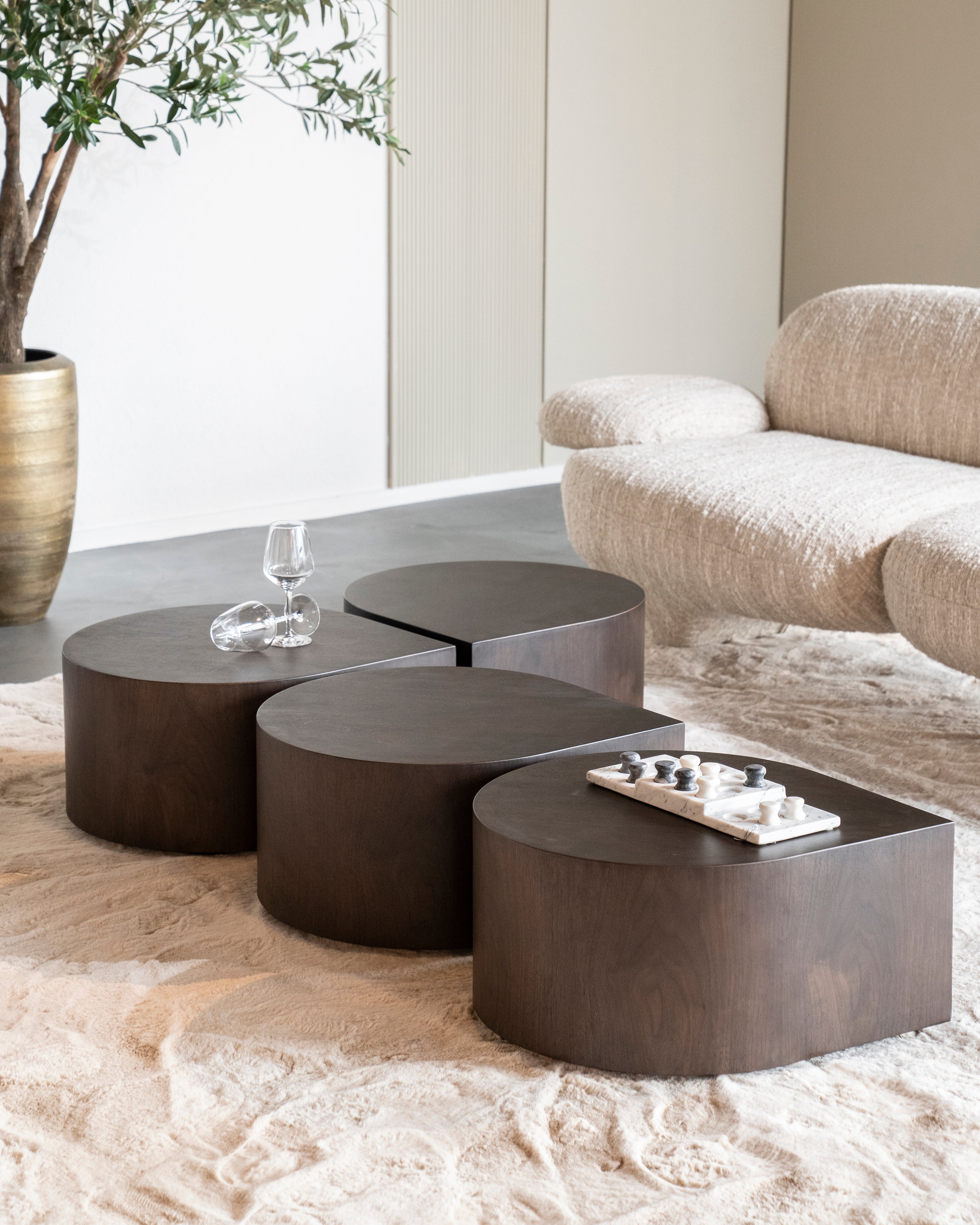JULES Dark Walnut Veneer Coffee Table