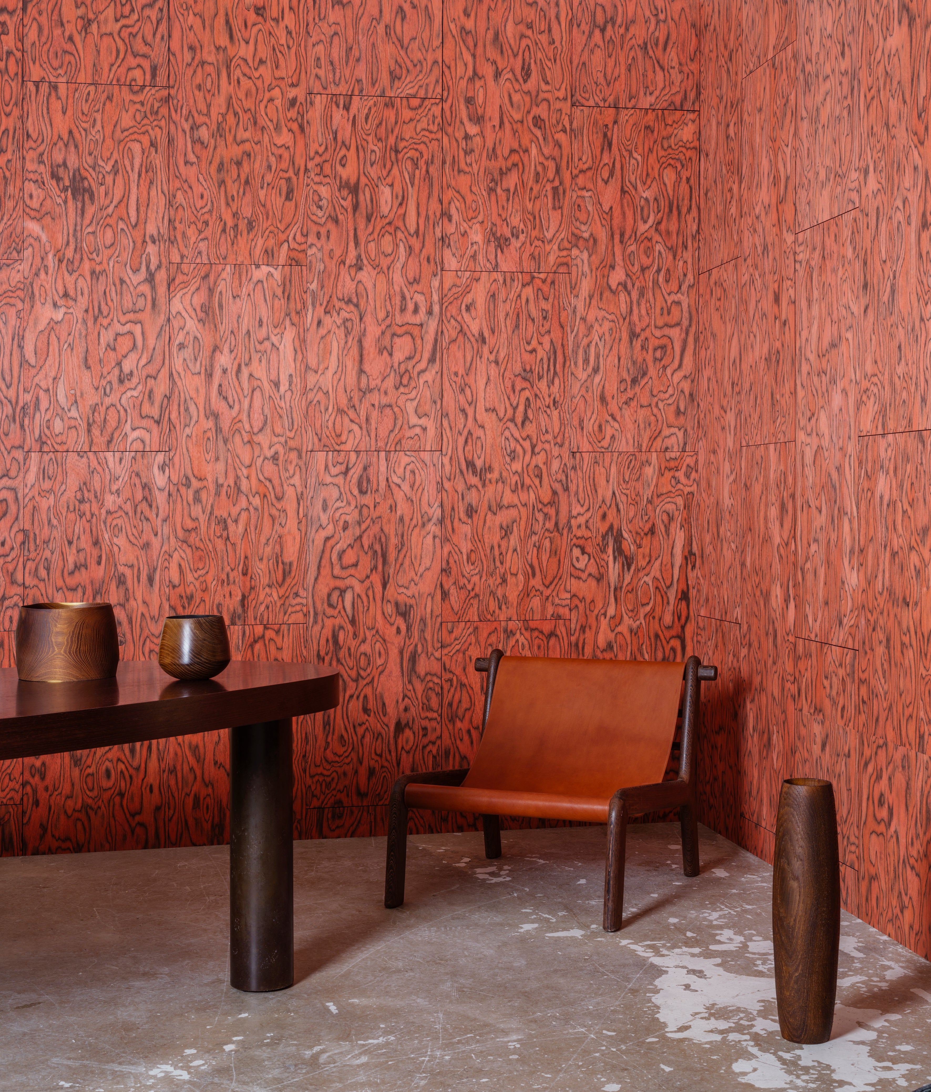 COTI Orange Veneer Wallpaper