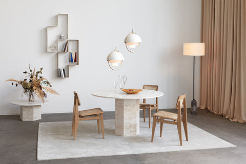 Stehlampe GRAVITY weißer Marmor