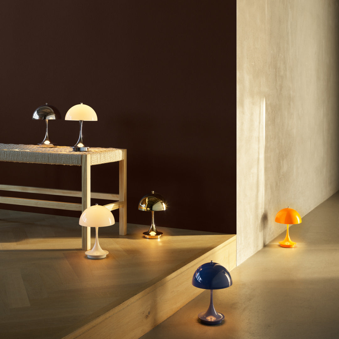 Lampa przenośna PANTHELLA 160 chromowany