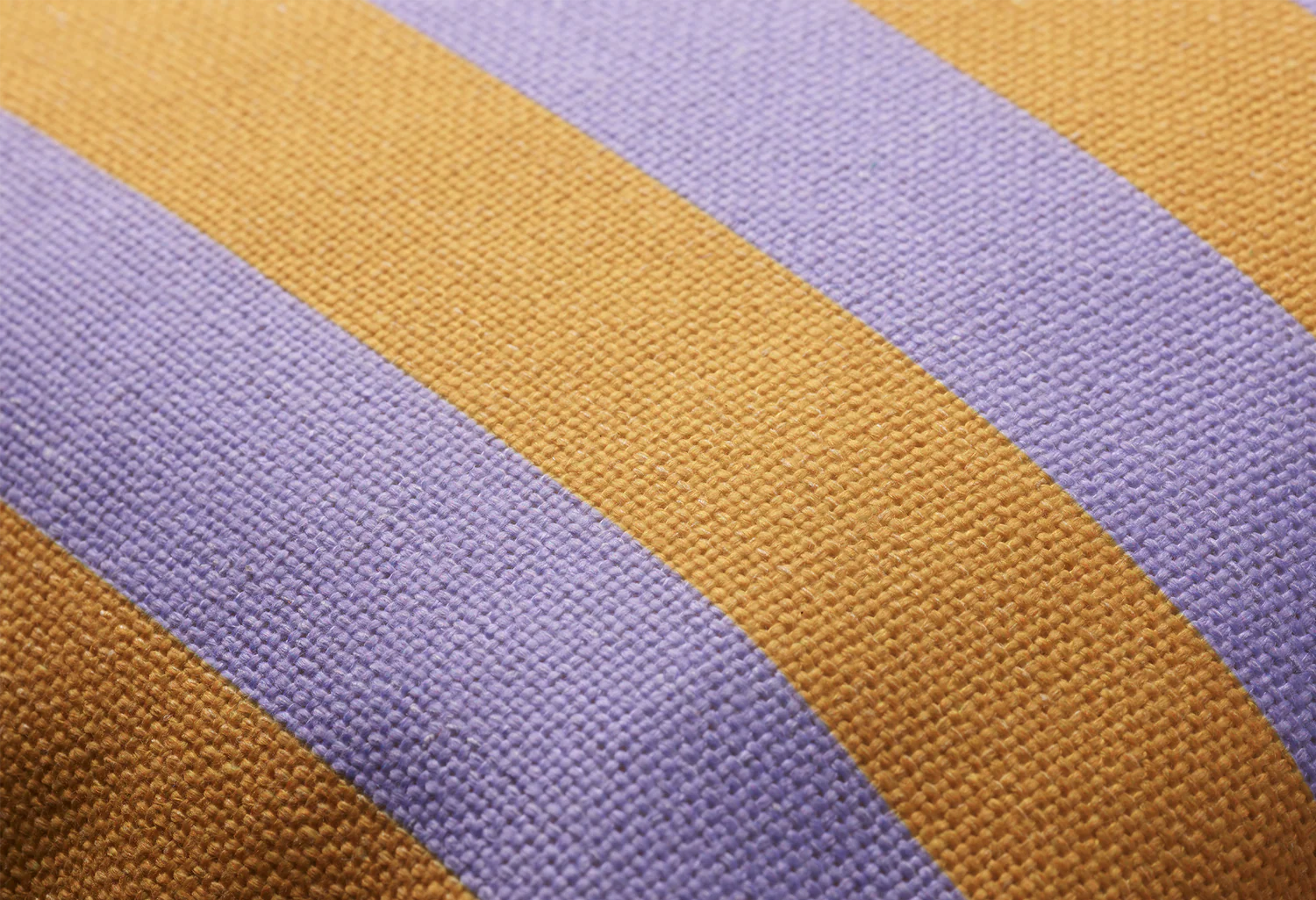 Rectangular Pillow STRIPES AND CHECKS orange with purple