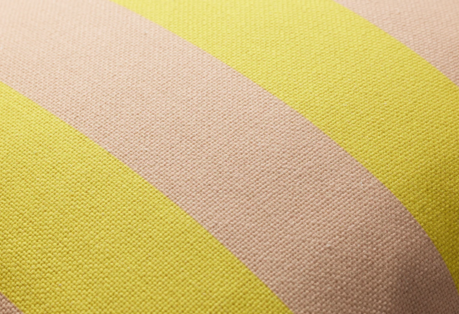 STRIPES AND CHECKS Pillow in Sand with Yellow
