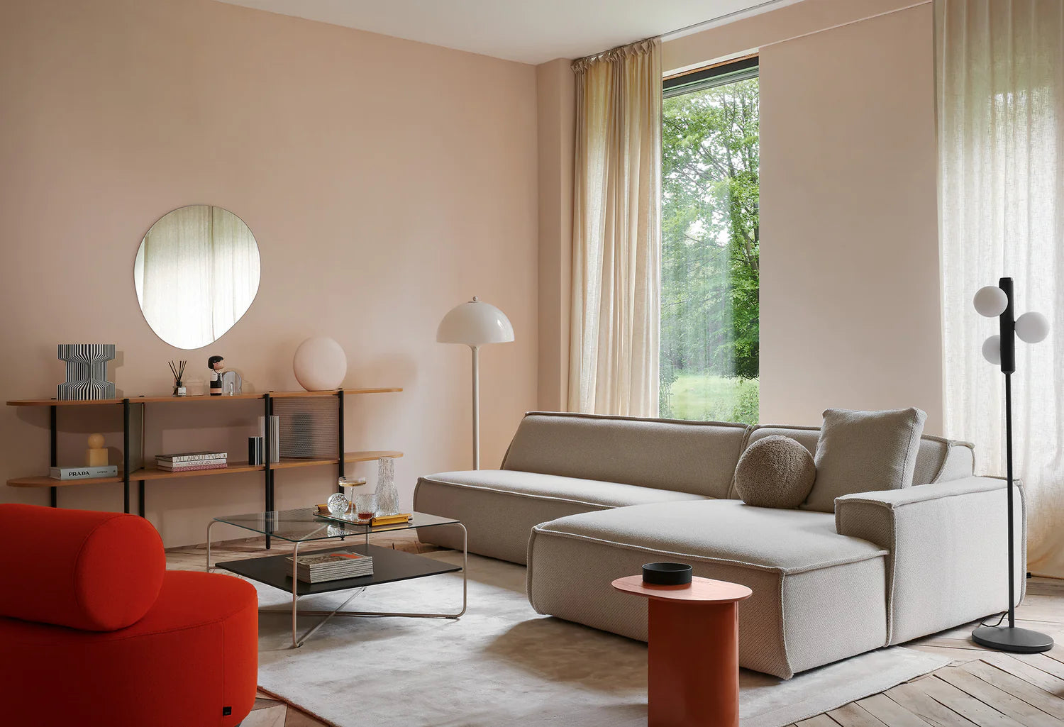 KAKTEE Beige Floor Lamp