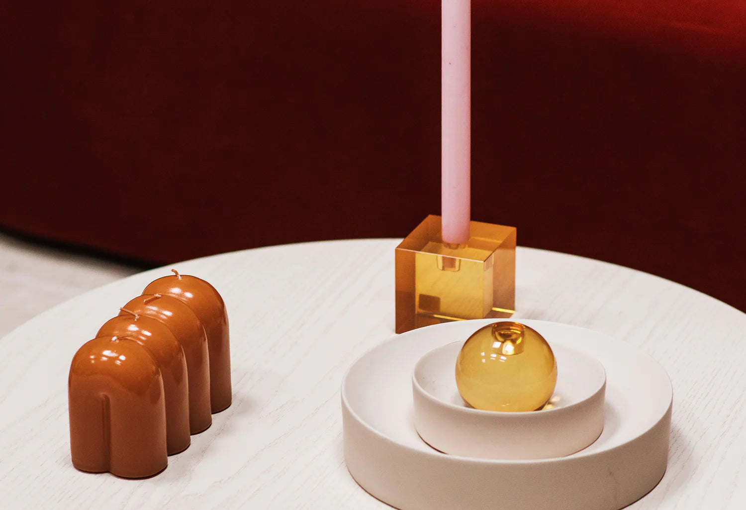 OTTO Orange Candle Holder