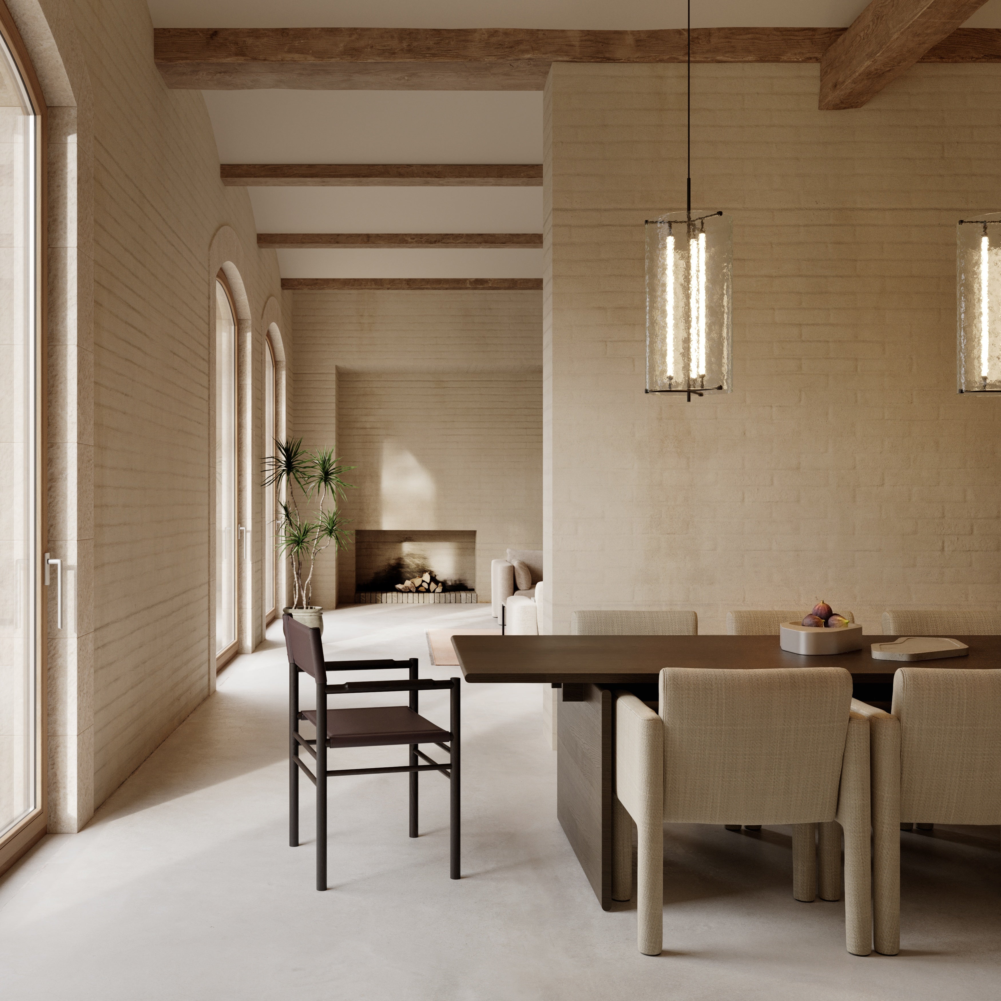 NOMEN oak veneer table