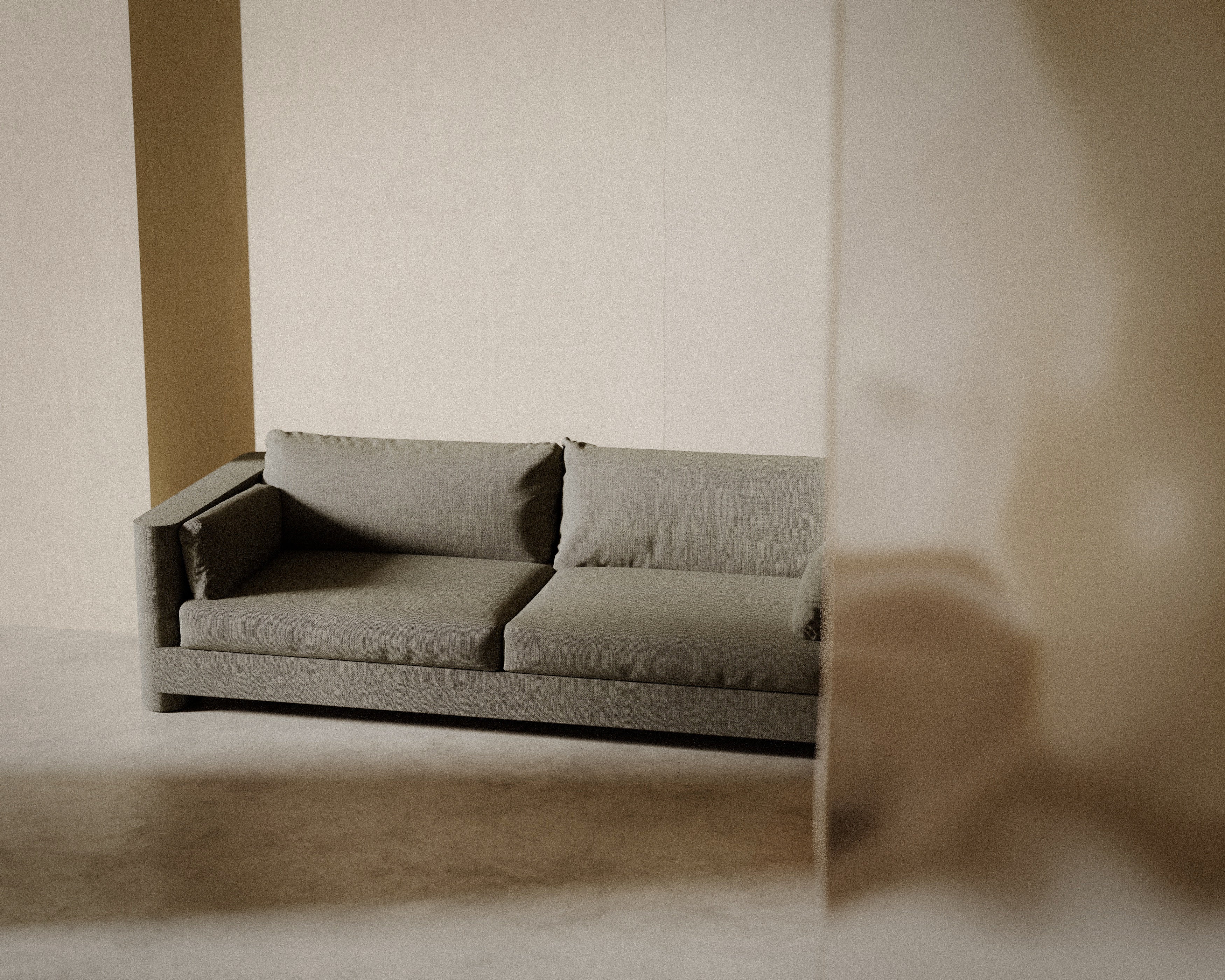 ION upholstered 3-seater sofa