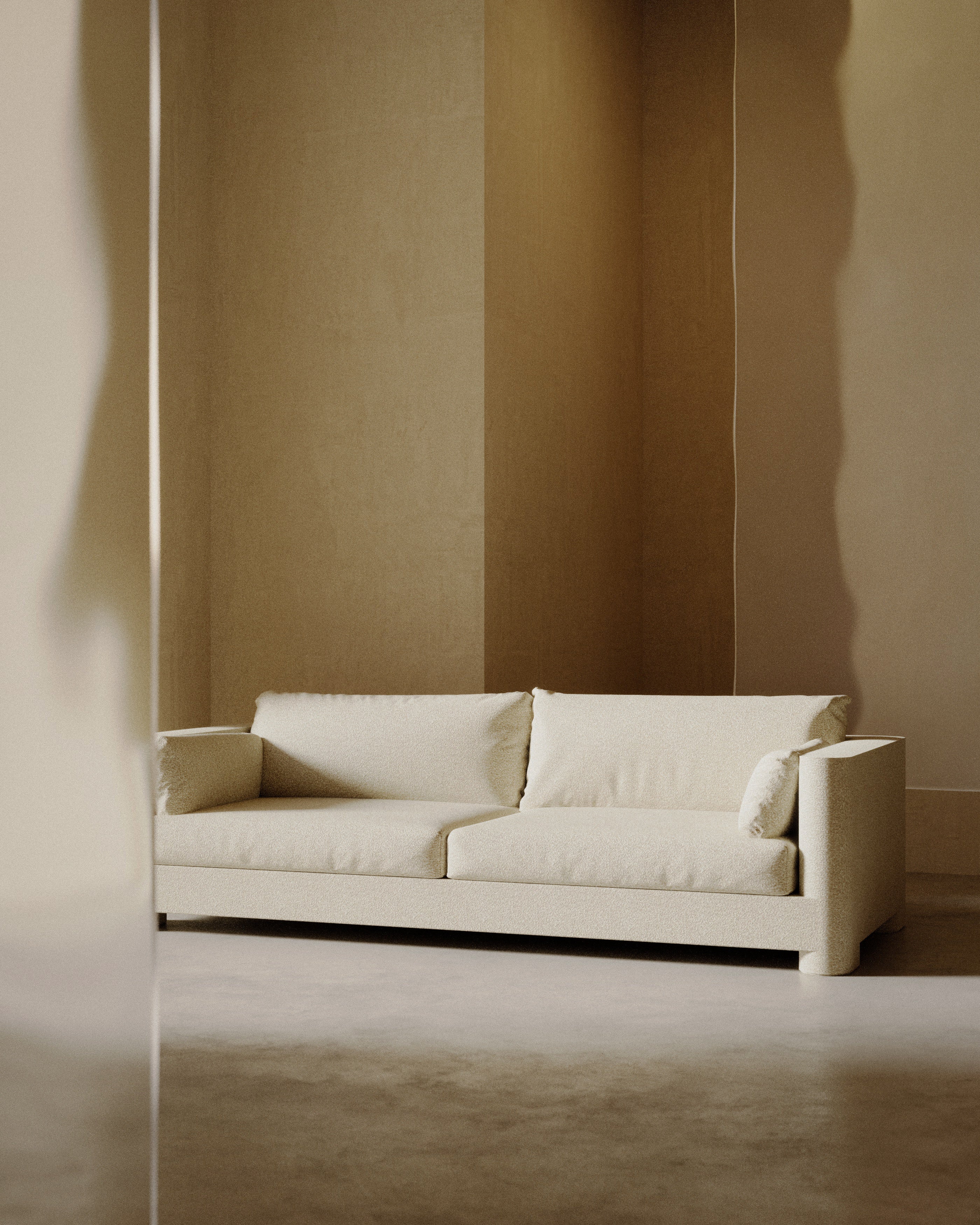 ION upholstered 3-seater sofa
