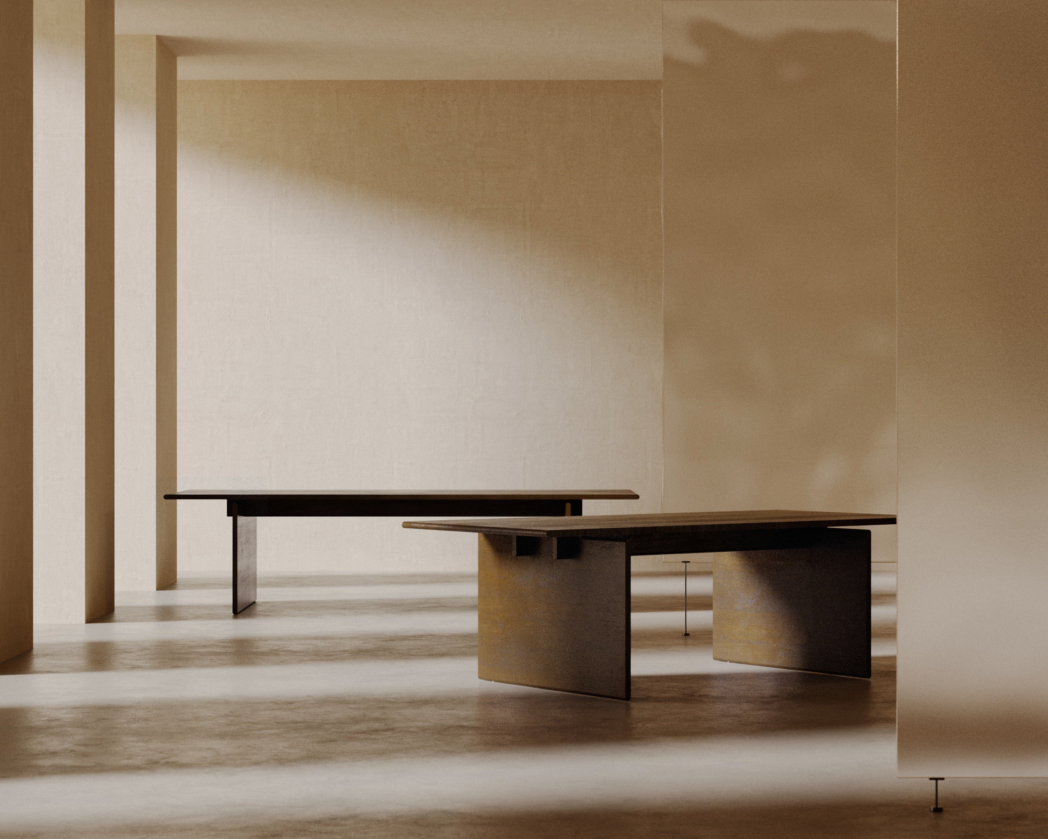 NOMEN oak veneer table