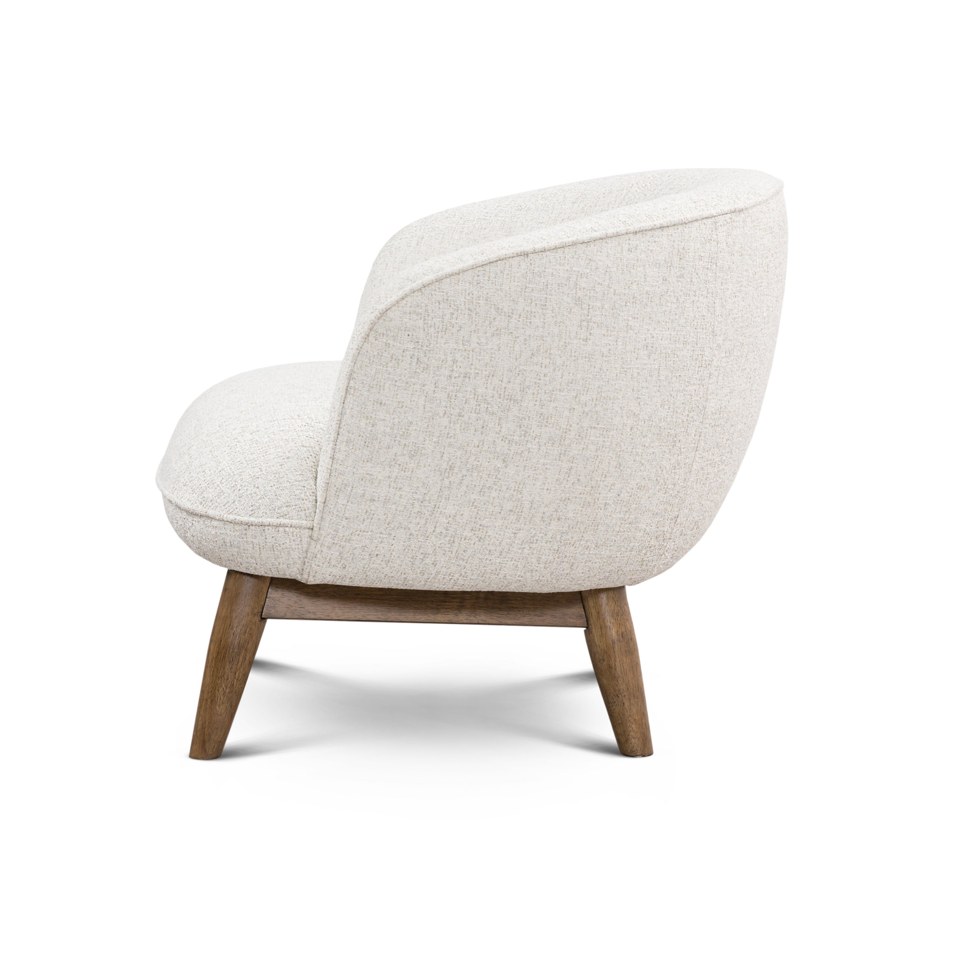 Upholstered armchair Benton wooden base