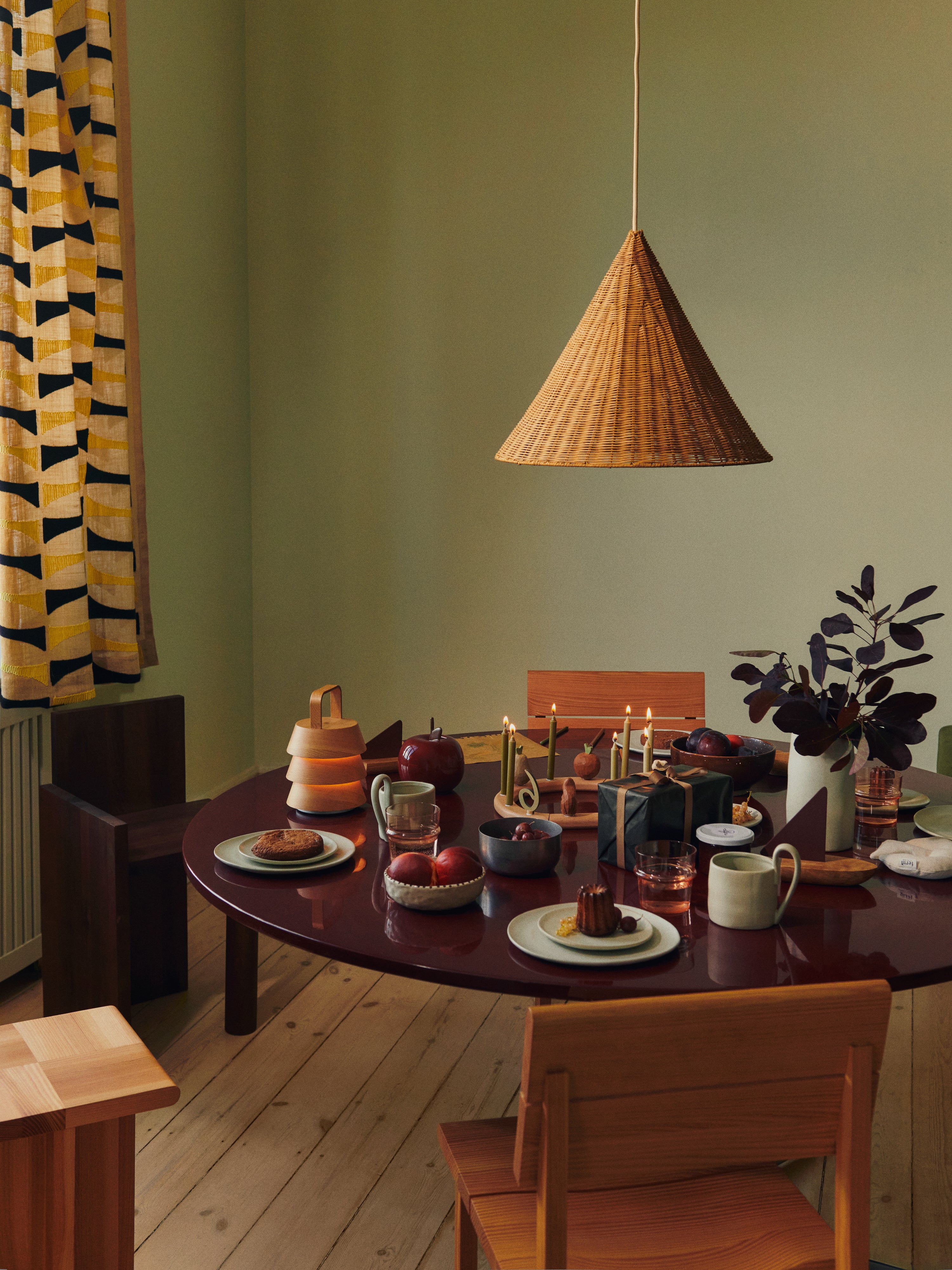 red APPLE piggy bank