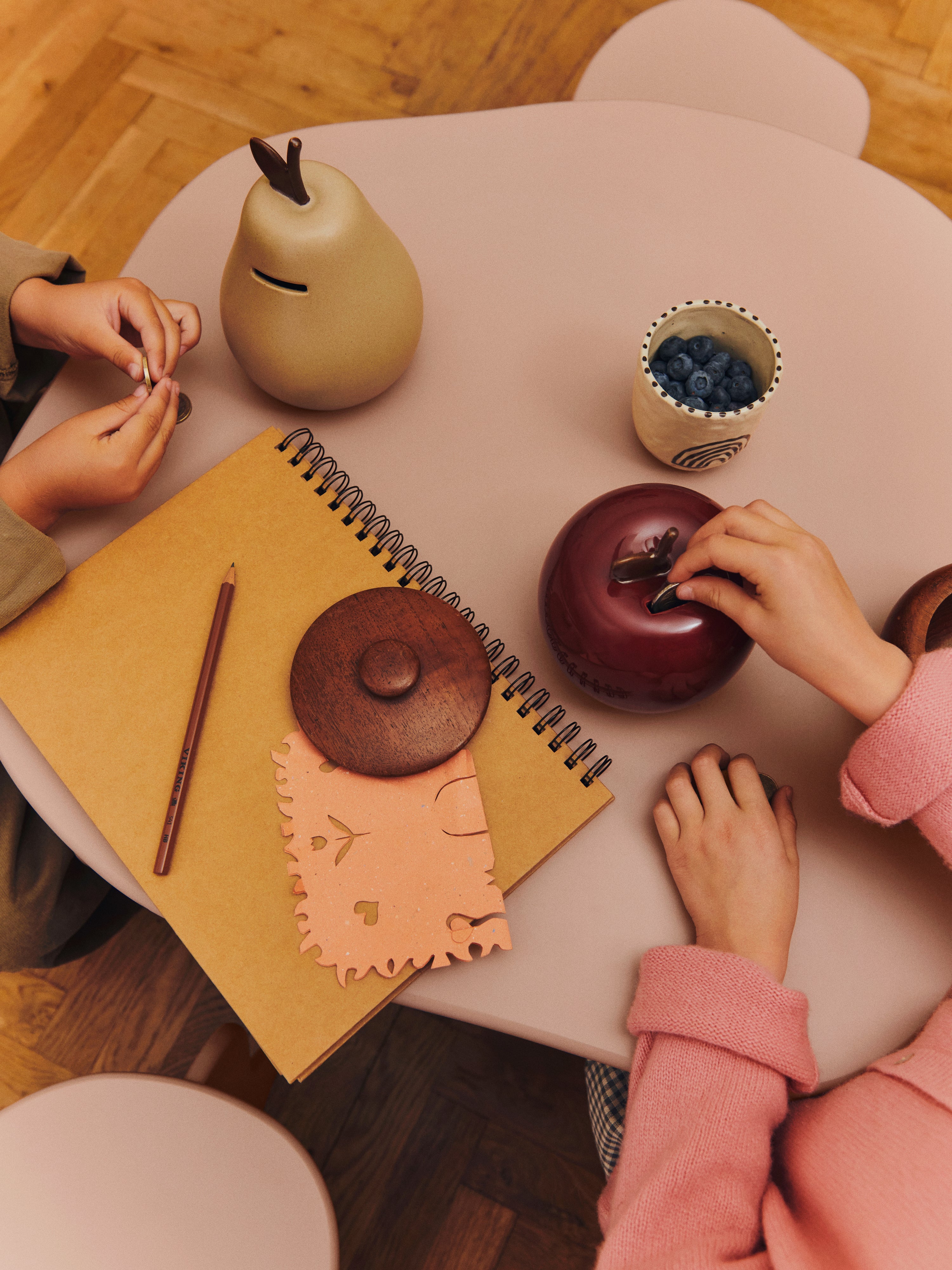 PEAR piggy bank beige