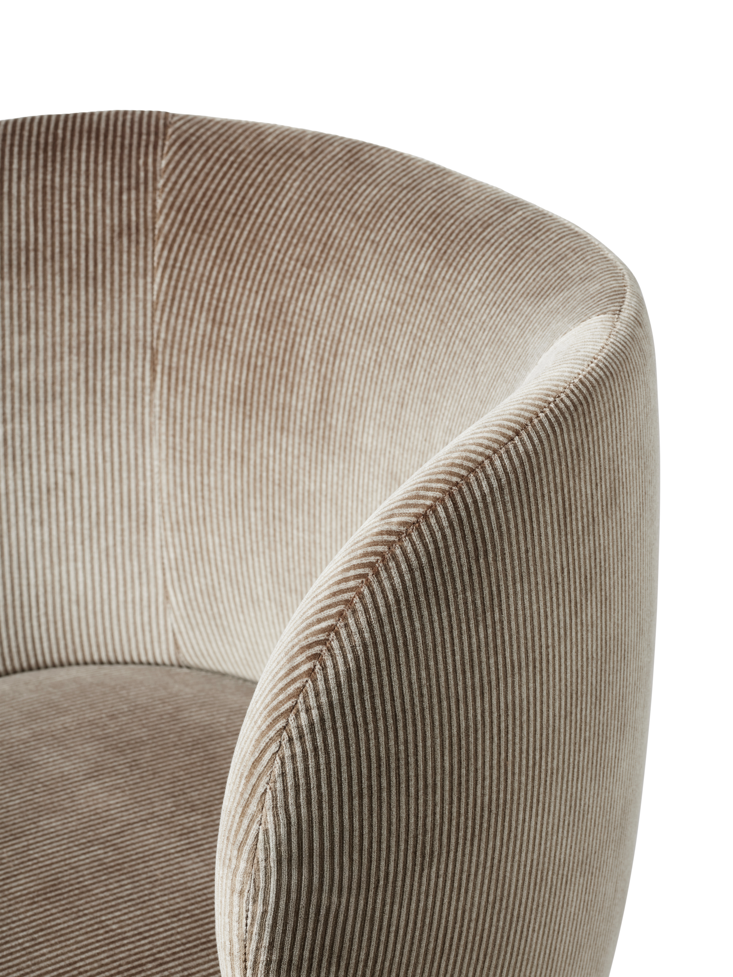 Office chair with armrests RICO Devoré Velvet flint gray